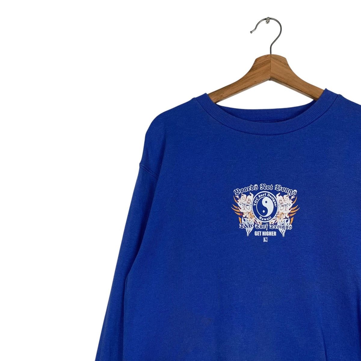 Japanese Brand T&C SURF DESIGNS Hawaii Taichi Big Logo Sweatshirt #1922-C83 Size US M / EU 48-50 / 2 - 8 Thumbnail