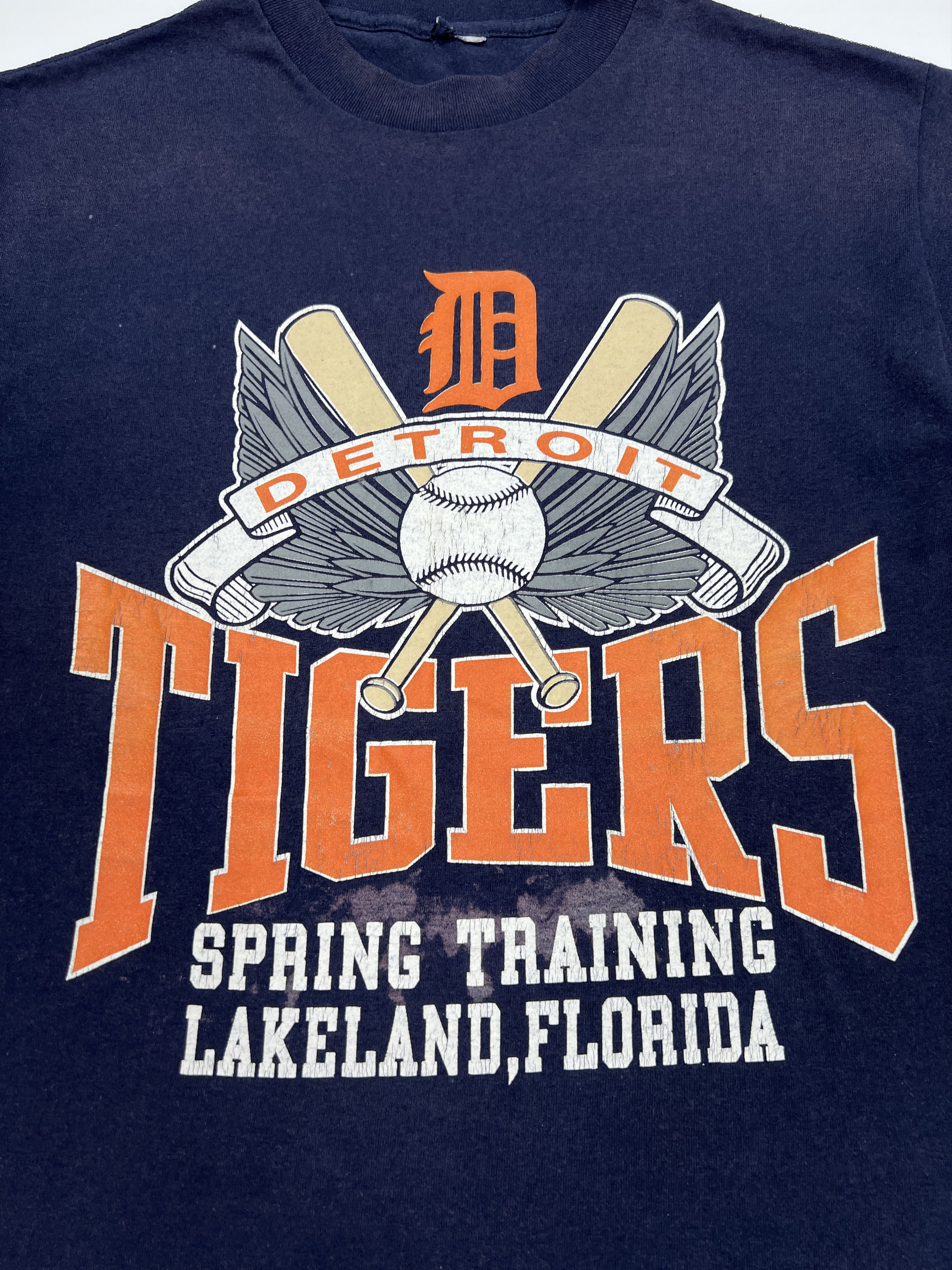 Other Vintage 80-90s Detroit Tigers Tee Single Stitch Distressed Size US S / EU 44-46 / 1 - 9 Thumbnail