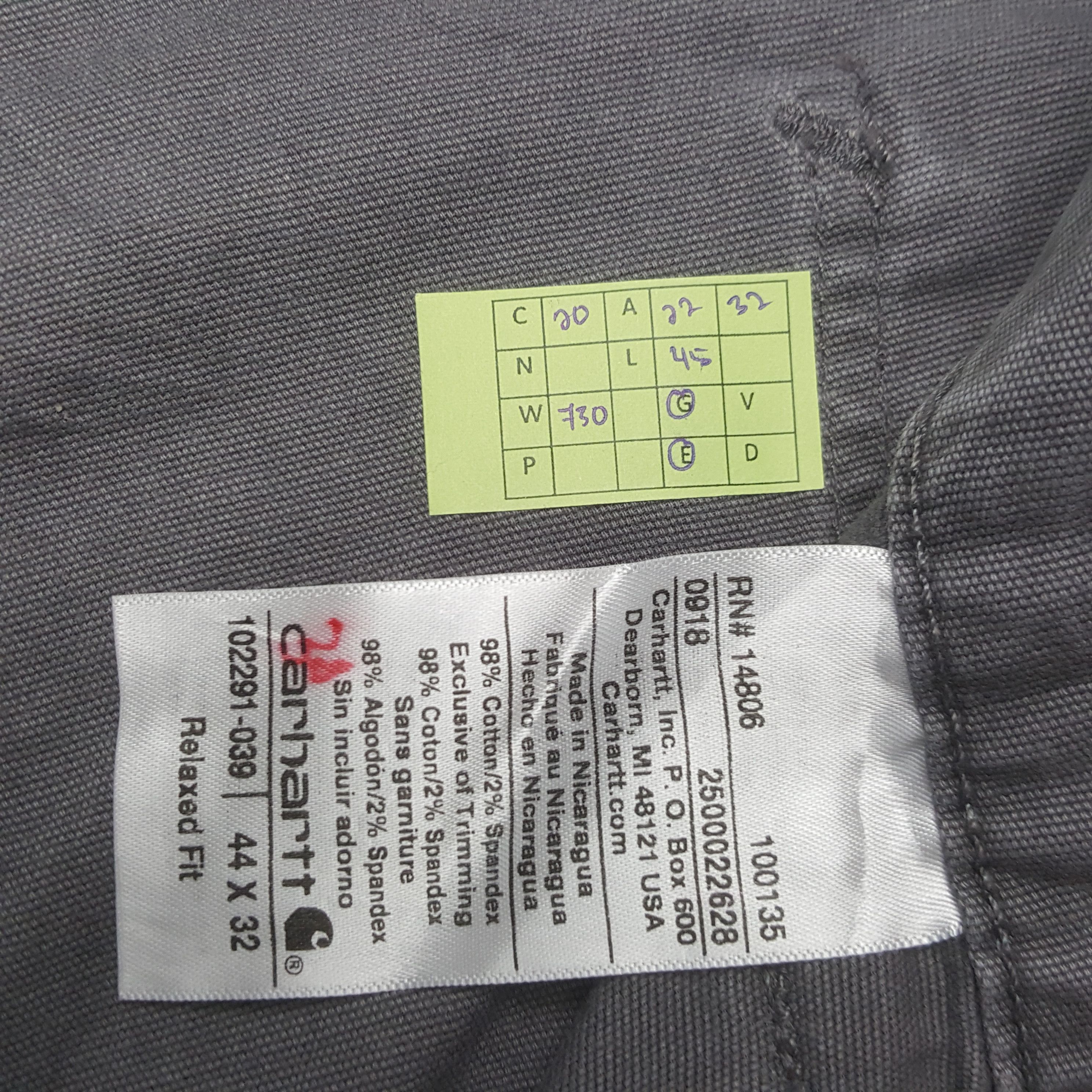 Carhartt Vintage Carhart Casual American Work Pants RR20 Size US 44 / EU 60 - 8 Thumbnail