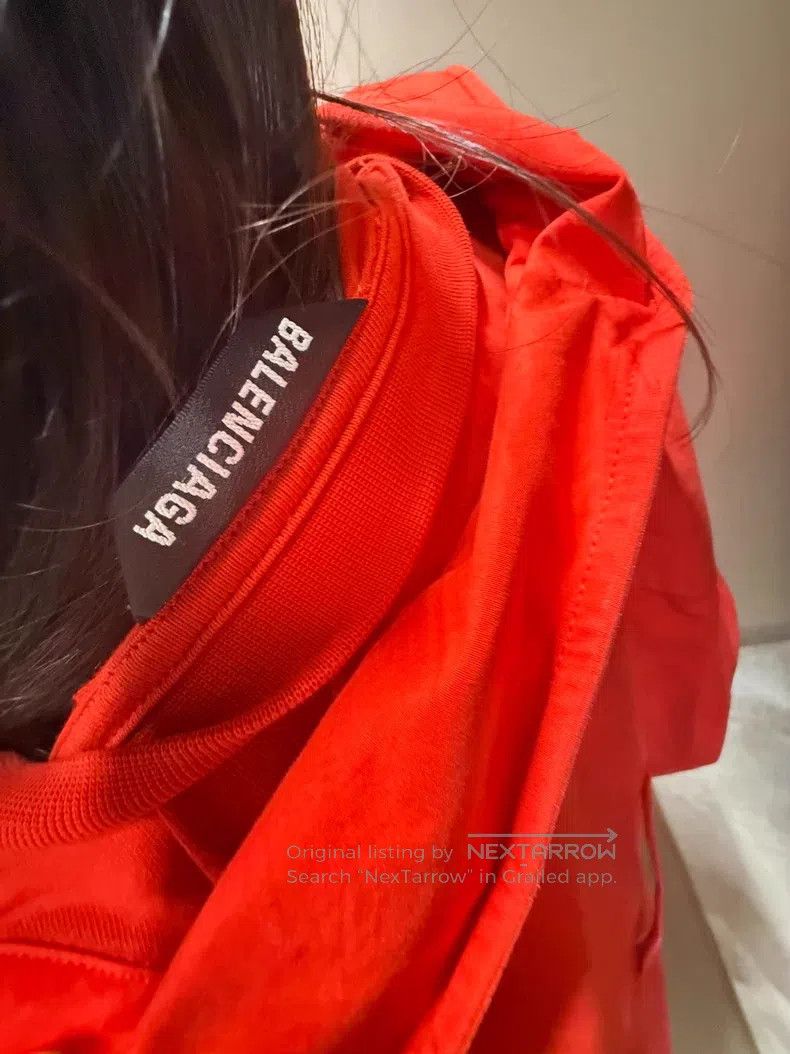 Balenciaga Balenciaga Red long sleeve shirt Size US XL / EU 56 / 4 - 4 Thumbnail
