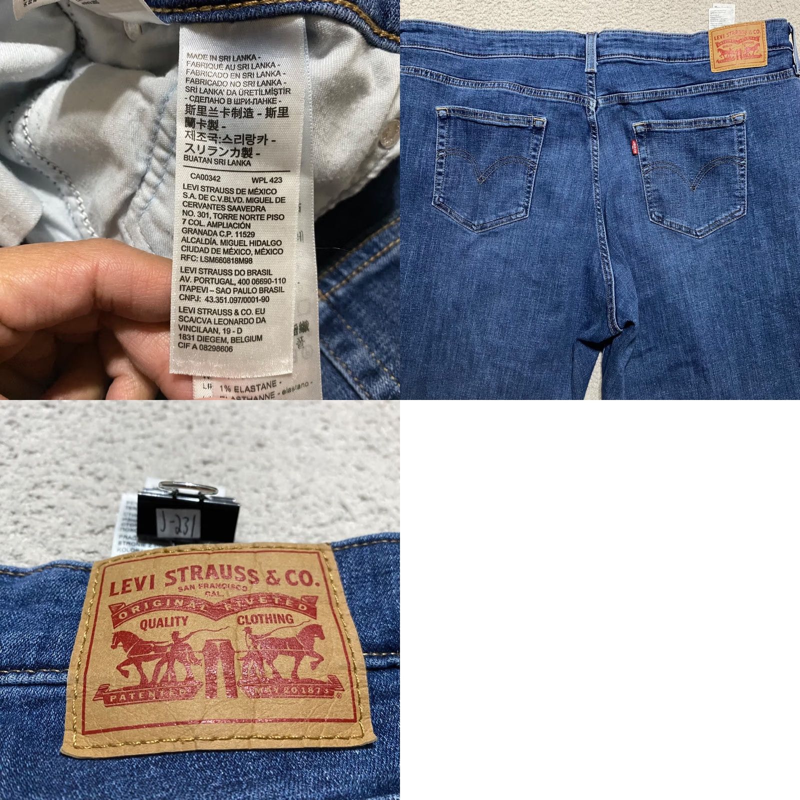 Levi's Levis Jeans Womens Plus 22W Boyfriend High Rise Distressed Denim Blue Size 40" / US 18 - 9 Thumbnail