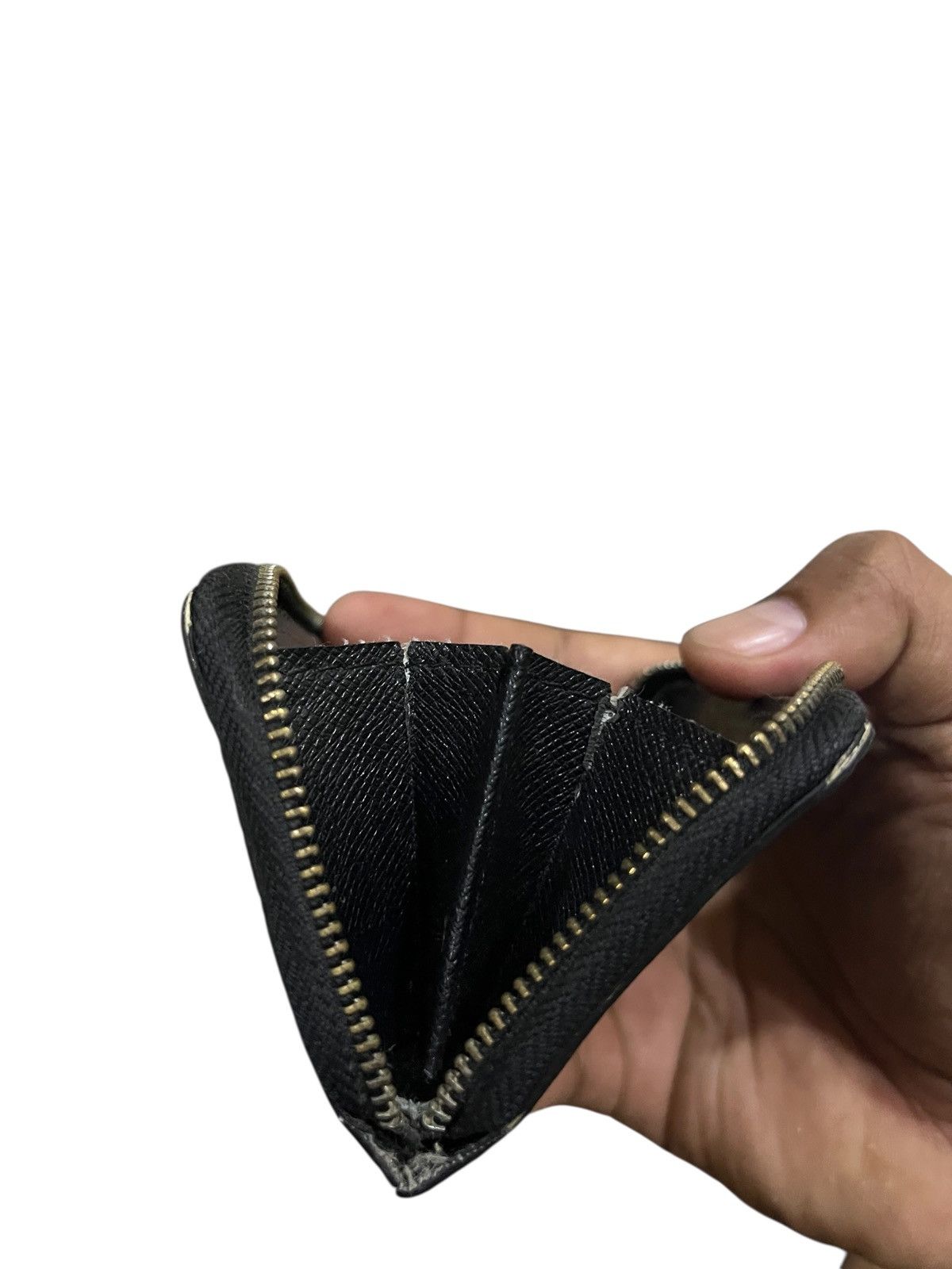 Louis Vuitton LOUIS VUITTON ZIPPY COIN PURSE BLACK LEATHER Size ONE SIZE - 11 Thumbnail
