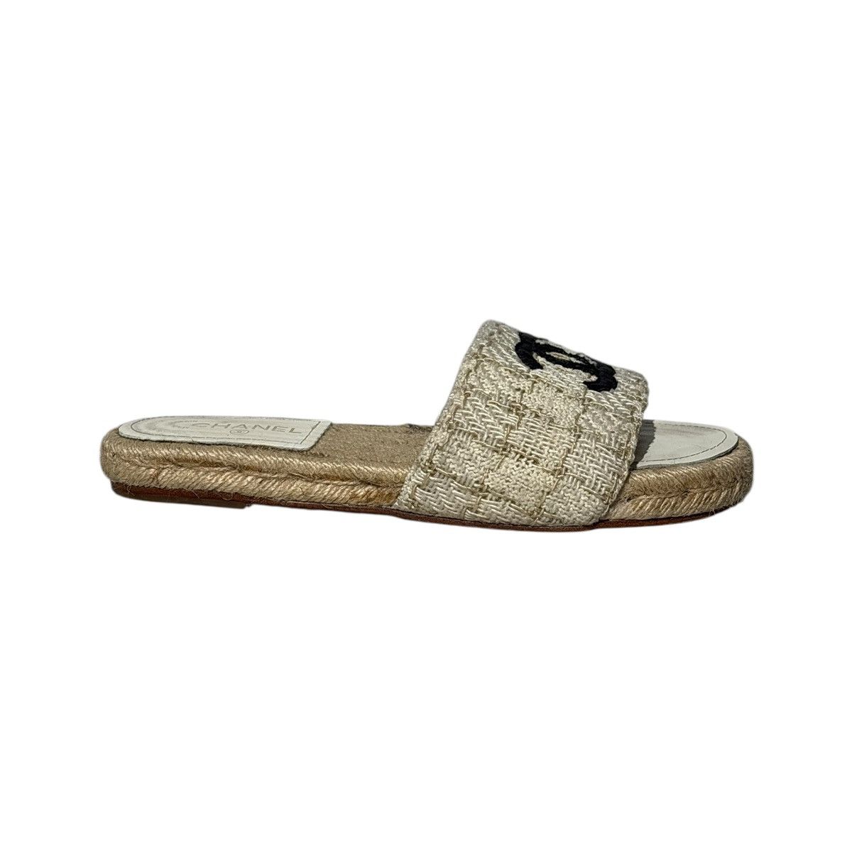 Chanel Tweed slip on sandal Size US 12 / IT 42 - 2 Thumbnail