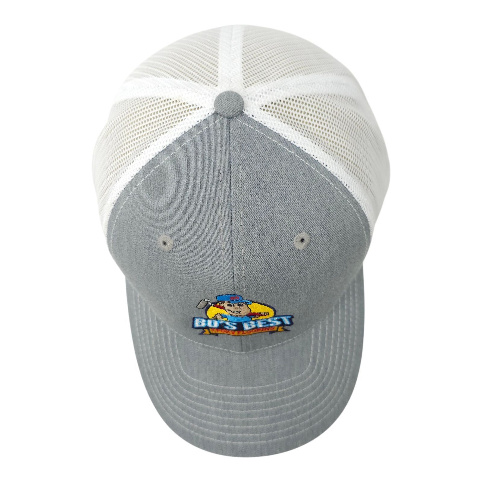 Richardson Bos Best Flooring Trucker Cap Snapback Hat Graphic Mesh Work Size ONE SIZE - 6 Thumbnail
