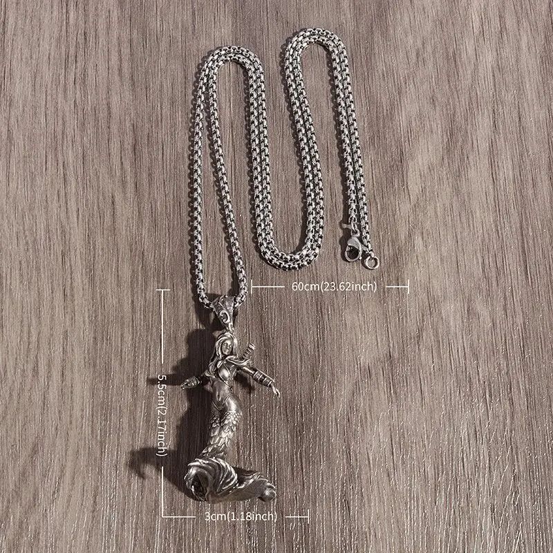 Jewelry Mermaid Pendant Necklace Size ONE SIZE - 4 Thumbnail
