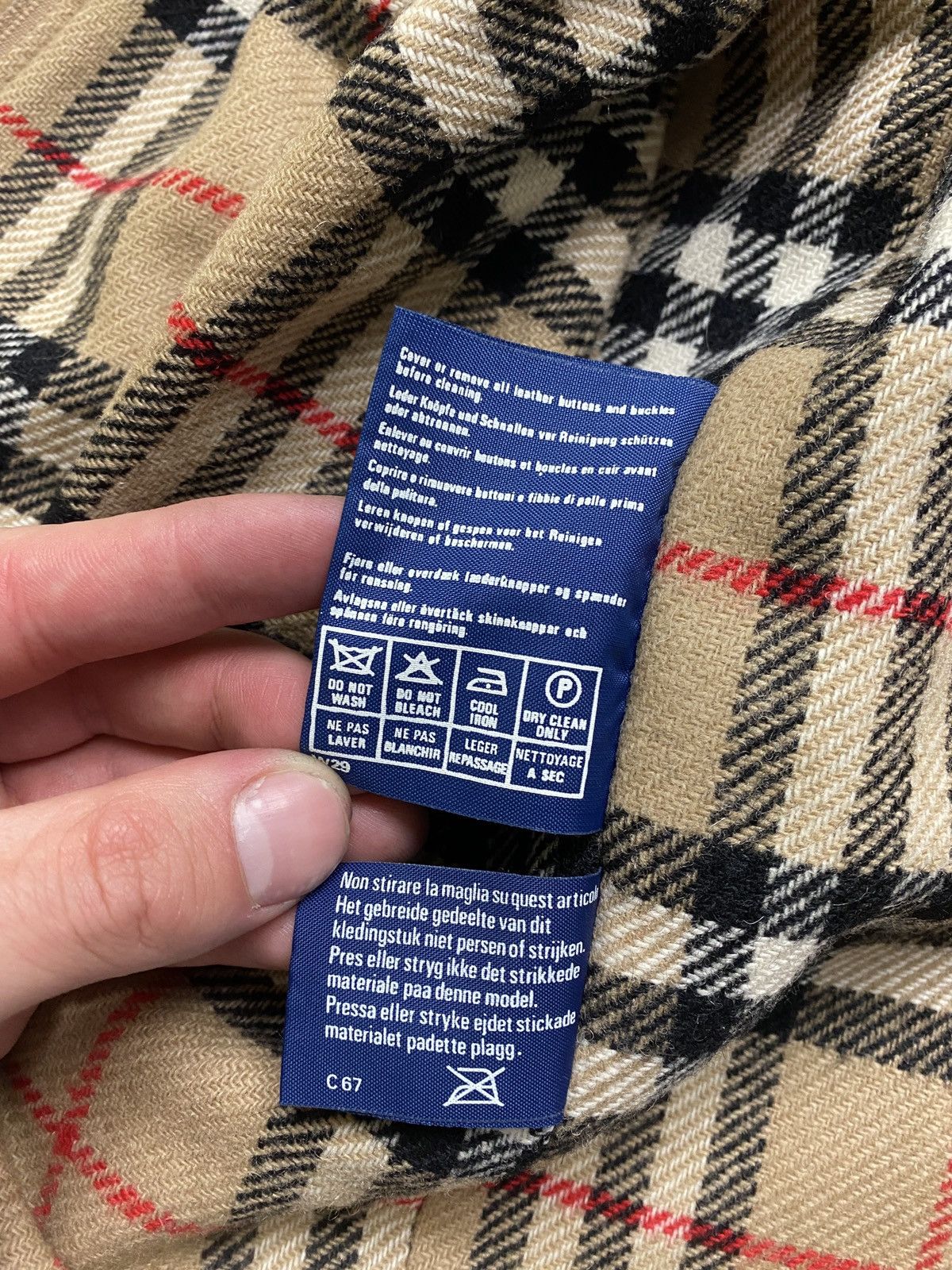 Burberry × Vintage Vintage Burberrys Prorsum Alpaca Wool Bomber Jacket Rare Size US L / EU 52-54 / 3 - 15 Thumbnail
