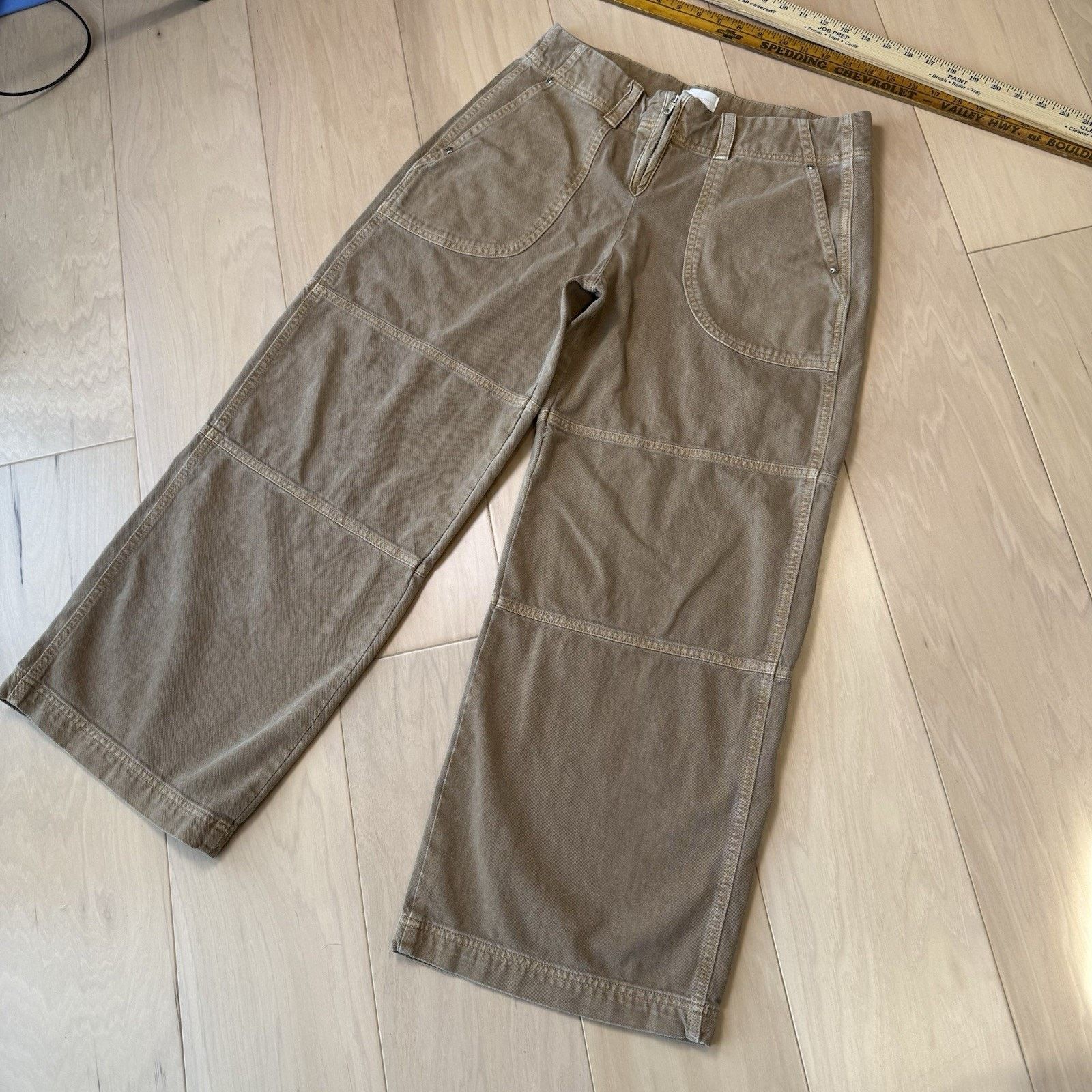 Gap Gap Sandy Liang Low Rise Utility Pants Women's 10 Tan Size 32" / US 10 / IT 46 - 11 Thumbnail
