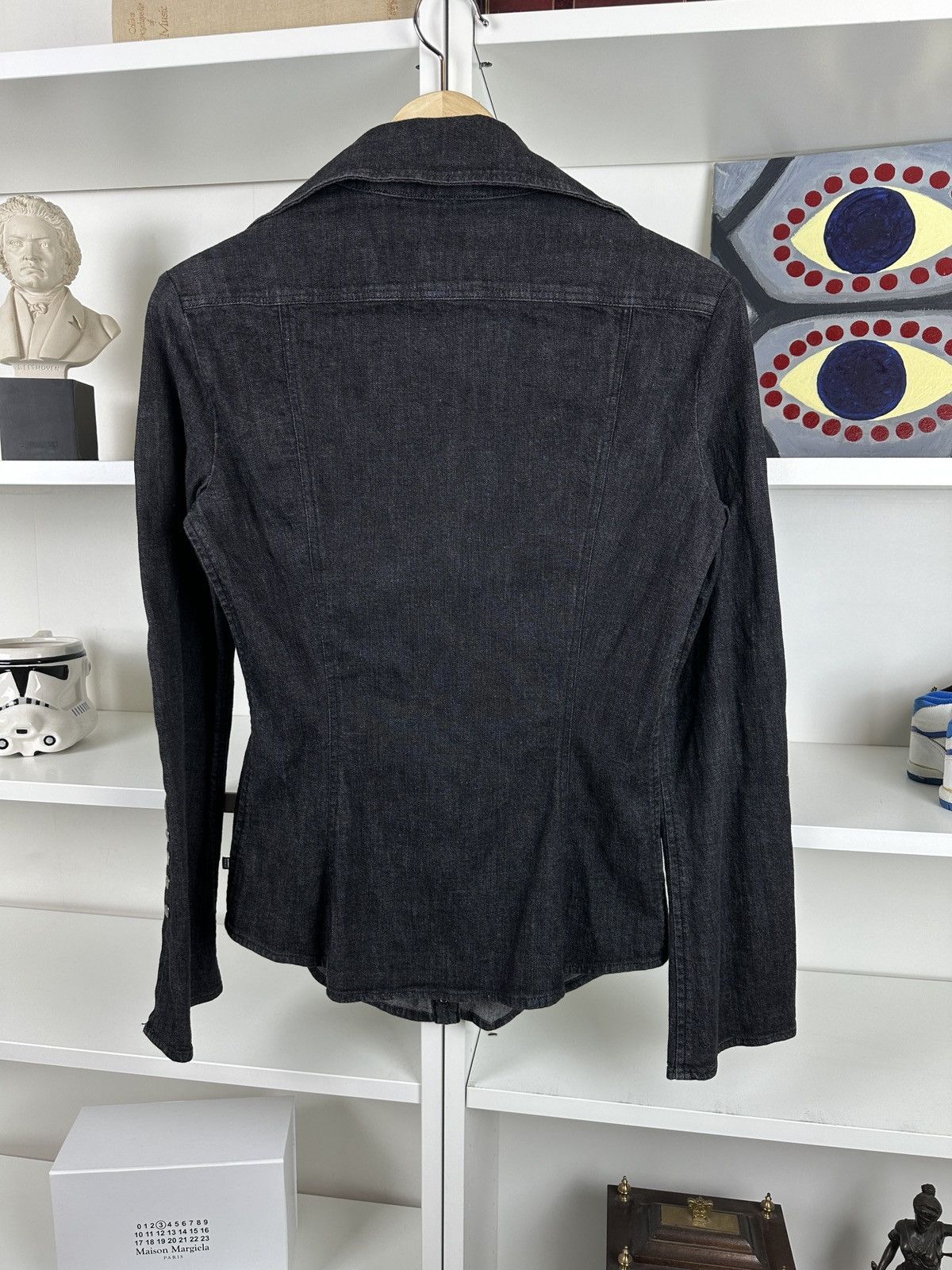 Gianfranco Ferre Gianfranco Ferre grey denim button up shirt Size S / US 4 / IT 40 - 6 Thumbnail
