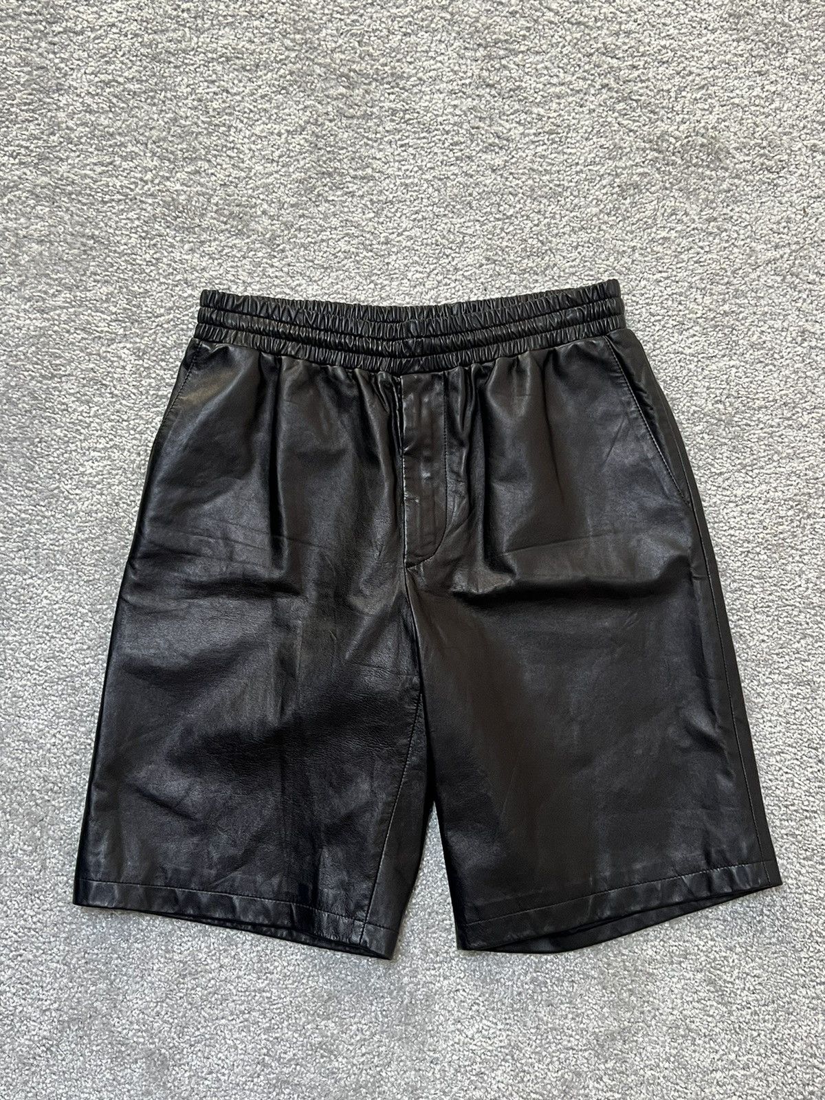Prada Prada Nappa Leather Bermuda Black Shorts Size 46 Size US 32 / EU 48 - 5 Thumbnail