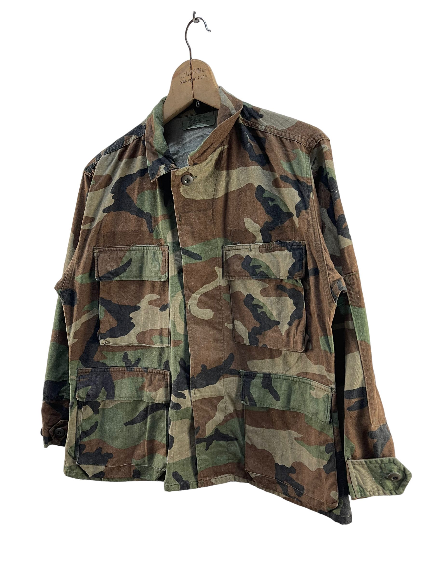 Other Vintage Woodland Camouflage Pattern Coat Combat Jacket Size US XXS / EU 40 - 5 Thumbnail