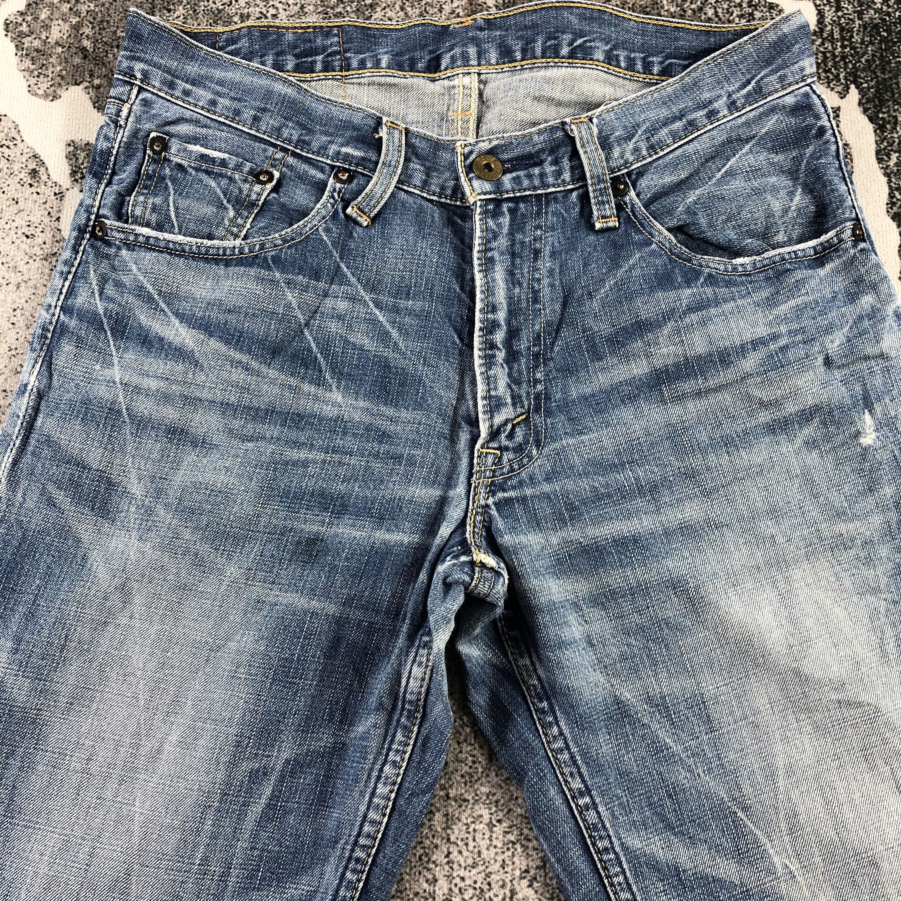 Levi's Vintage Levis 502 Jeans Faded Blue Denim KJ1304 Size US 31 - 3 Thumbnail