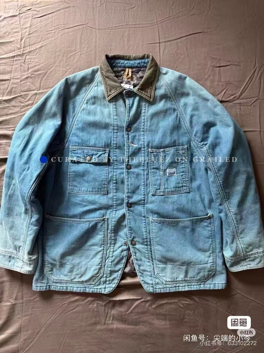 Kapital Kapital Corduroy Collar Denim Jacket Size US L / EU 52-54 / 3 - 1 Thumbnail