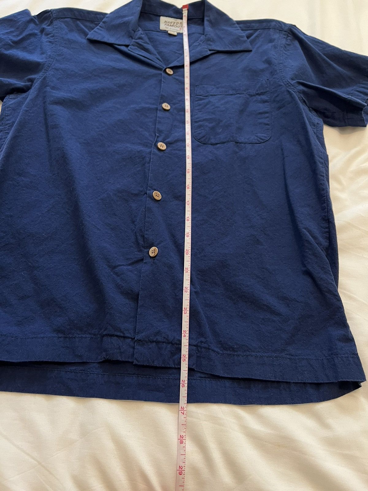 Naked & Famous N&F Aloha Shirt (Washes Chambray Blue) Size US S / EU 44-46 / 1 - 5 Thumbnail