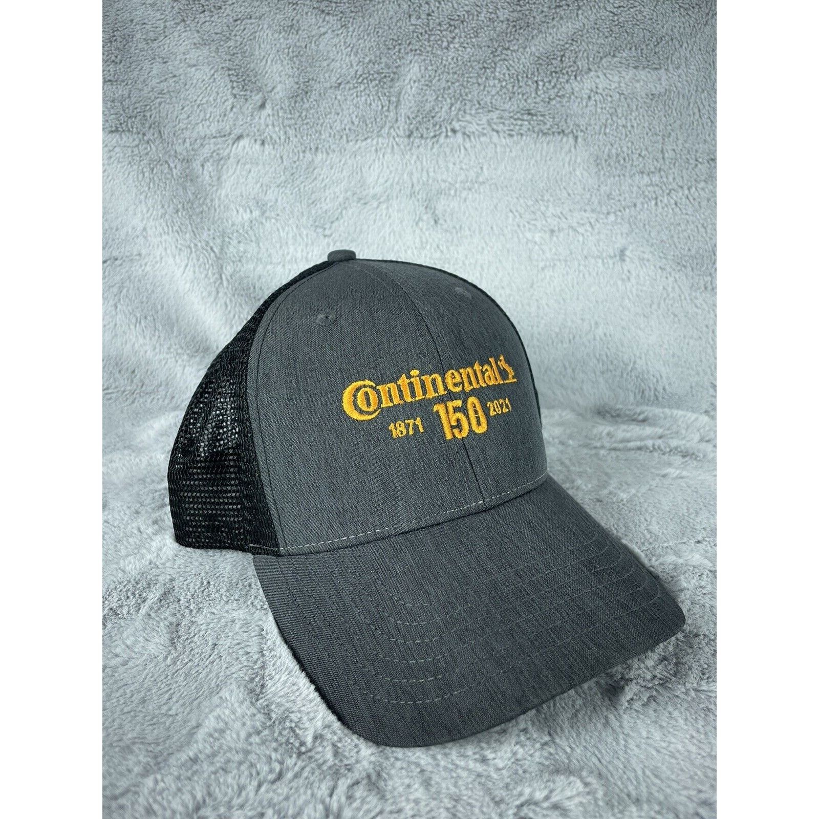 Other Continental Tire 150 Trucker Style Hat Gray Black Yellow Size ONE SIZE - 2 Thumbnail