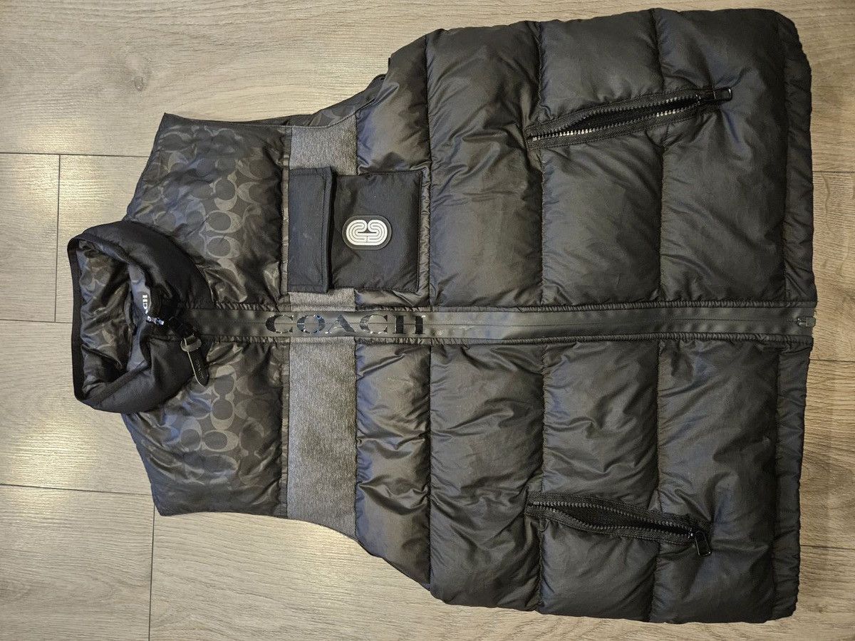 image of Coach Down Vest in Black, Men's (Size XL)