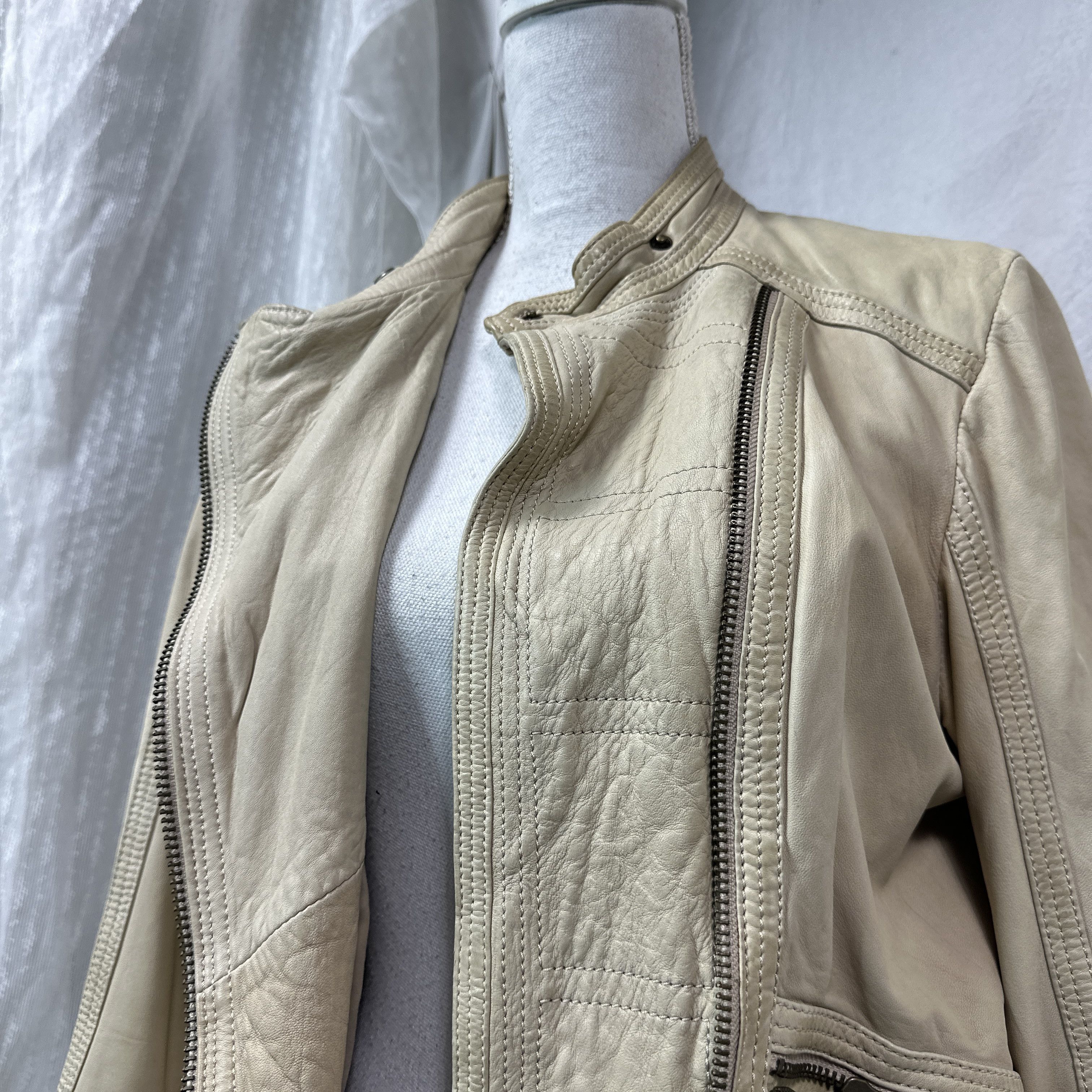 CLOSED Vintage Leather Closed by Marithe Francois Girbaud Jacket Size M / US 6-8 / IT 42-44 - 7 Thumbnail