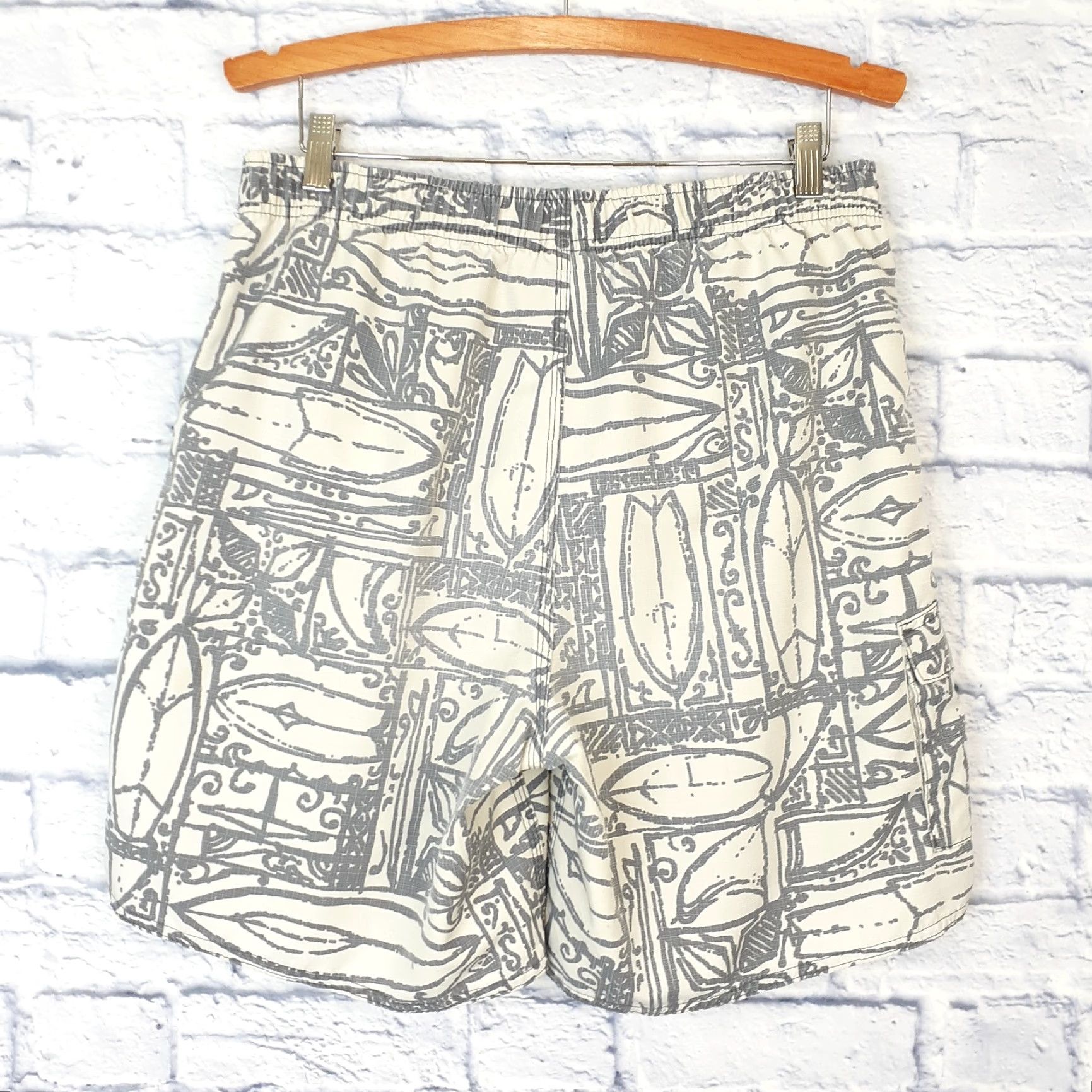 Quiksilver Quiksilver Ripstop Boardshorts Lined Swim Trunks Mens Medium 32" Beige Trunks Swimming Bottoms Men Limited Vintage? Size US 31 - 2 Thumbnail