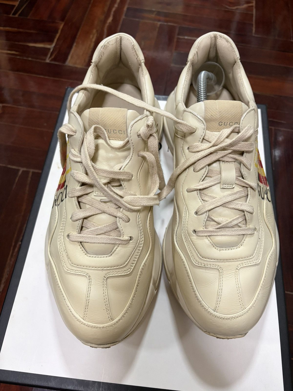 Gucci Gucci Rhyton Leather Sneakers Size US 9 / EU 42 - 11 Thumbnail