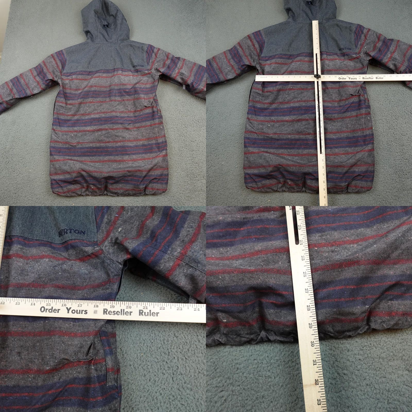 Burton Burton Covert Living Lining Jacket Mens Small Gray Hooded Ski Snowboard Size US S / EU 44-46 / 1 - 8 Thumbnail