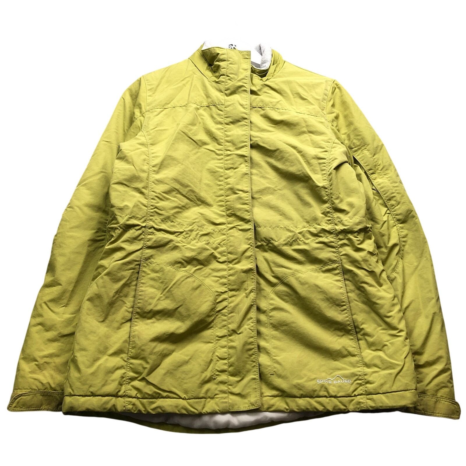 Eddie Bauer Eddie Bauer Quilted Lined Jacket Womens Small S Green White Size S / US 4 / IT 40 - 1 Thumbnail