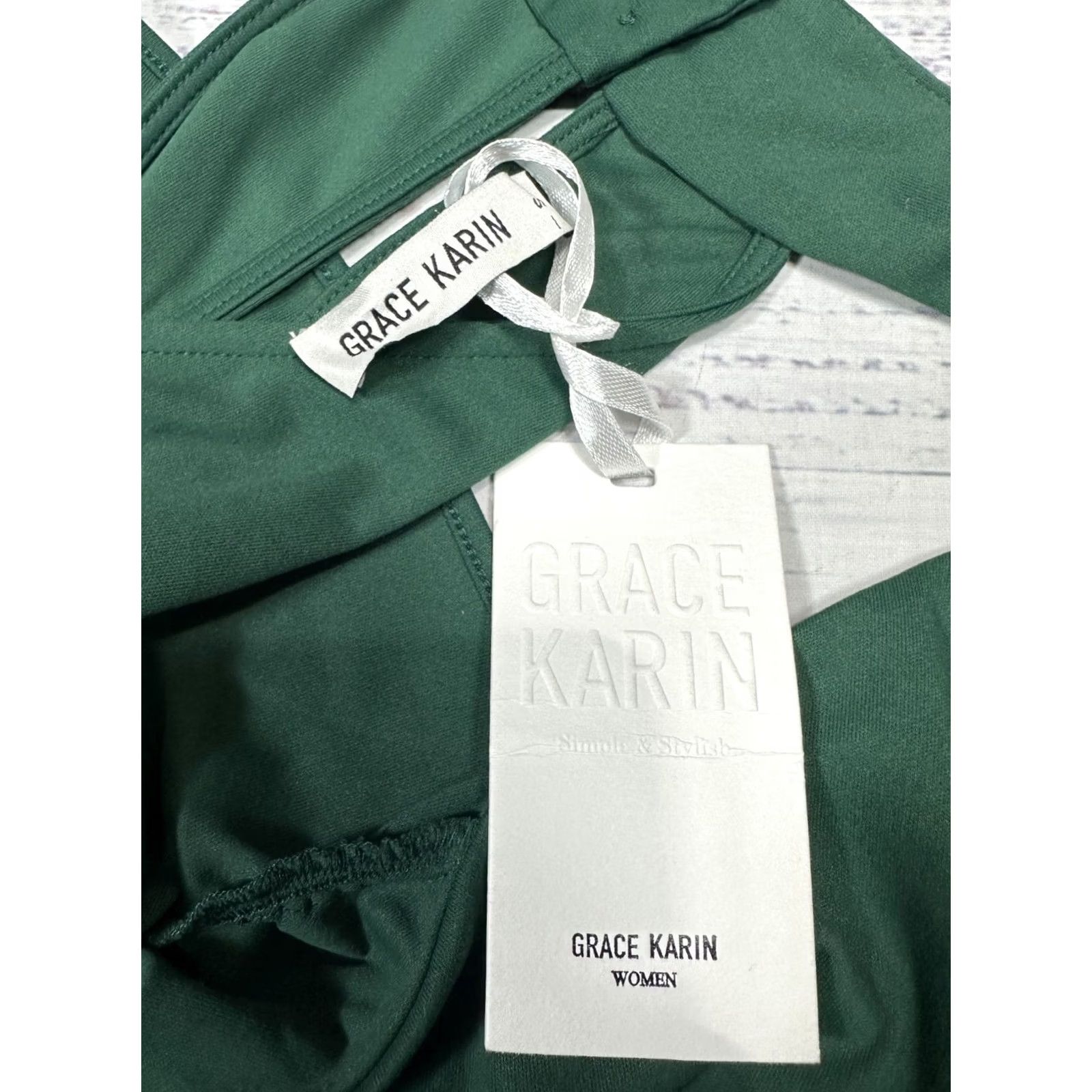 Vintage Grace Karin Green Ruched Dress Mini Cocktail Sleeveless Stretch Womens Sz S NWT Size S / US 4 / IT 40 - 4 Thumbnail