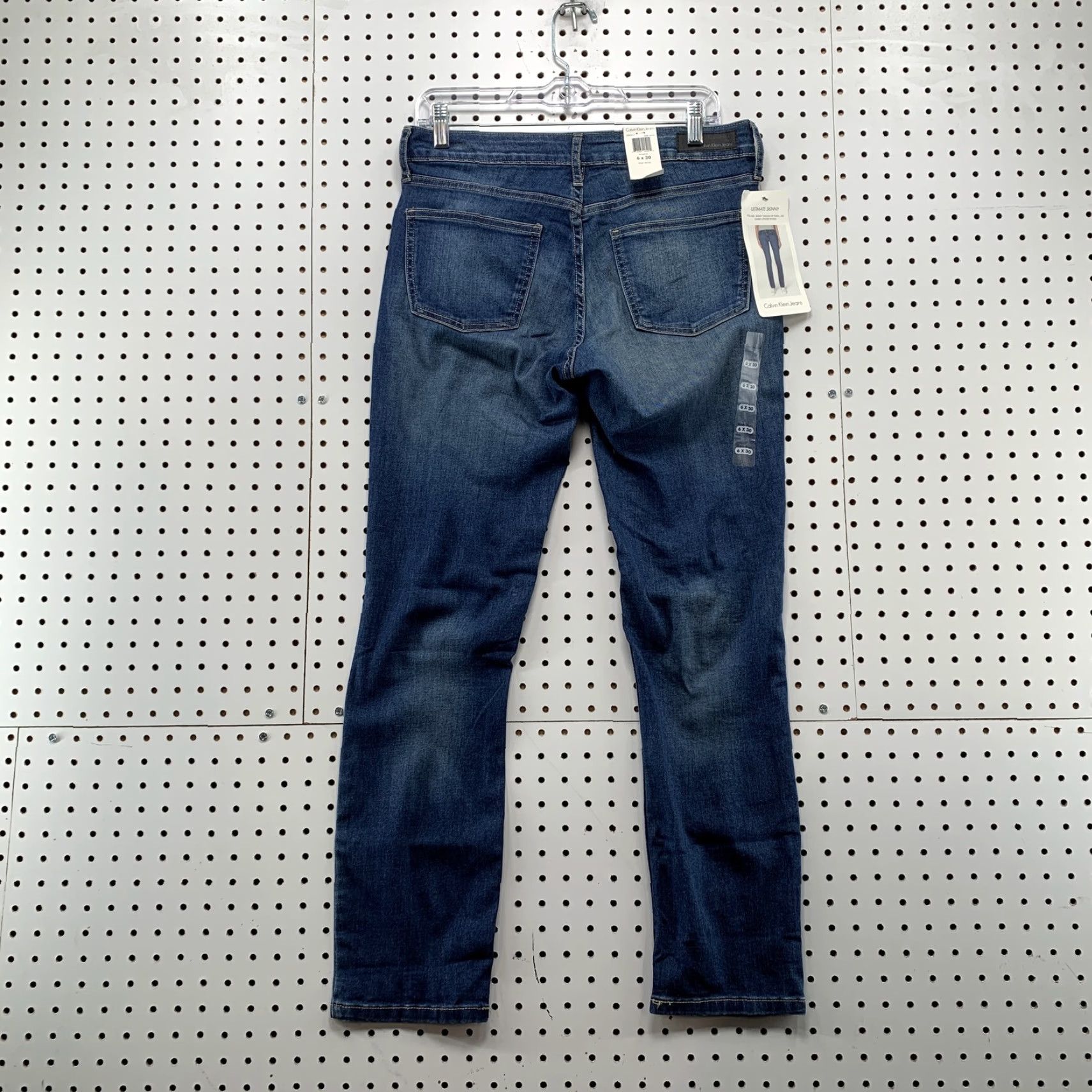 Calvin Klein NEW Calvin Klein Denim Jeans Womens Size 6X30 Ultimate Skinny Low Rise NWT Size 28" / US 6 / IT 42 - 6 Thumbnail