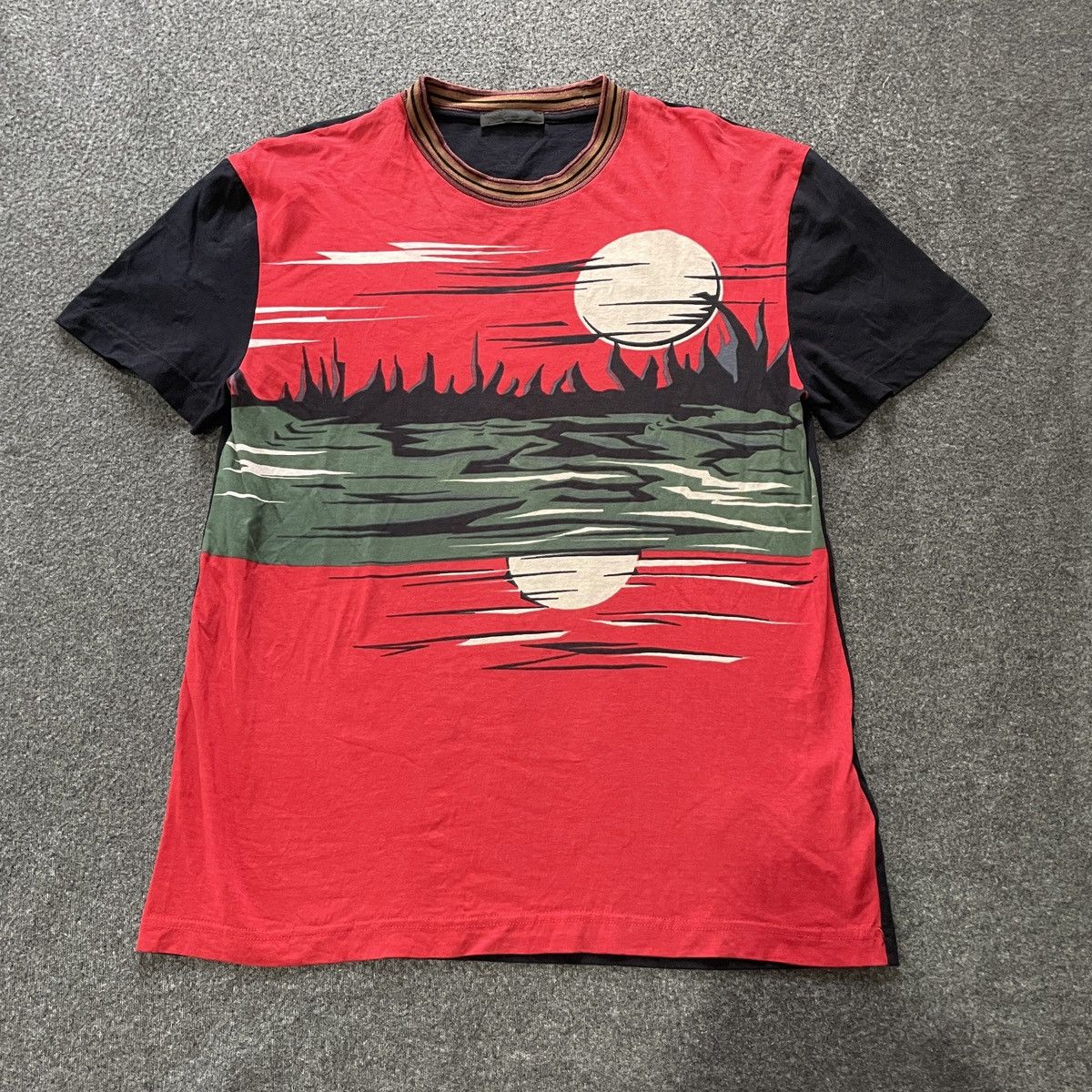 image of Prada Sunset Tee in Black, Women's (Size Medium)