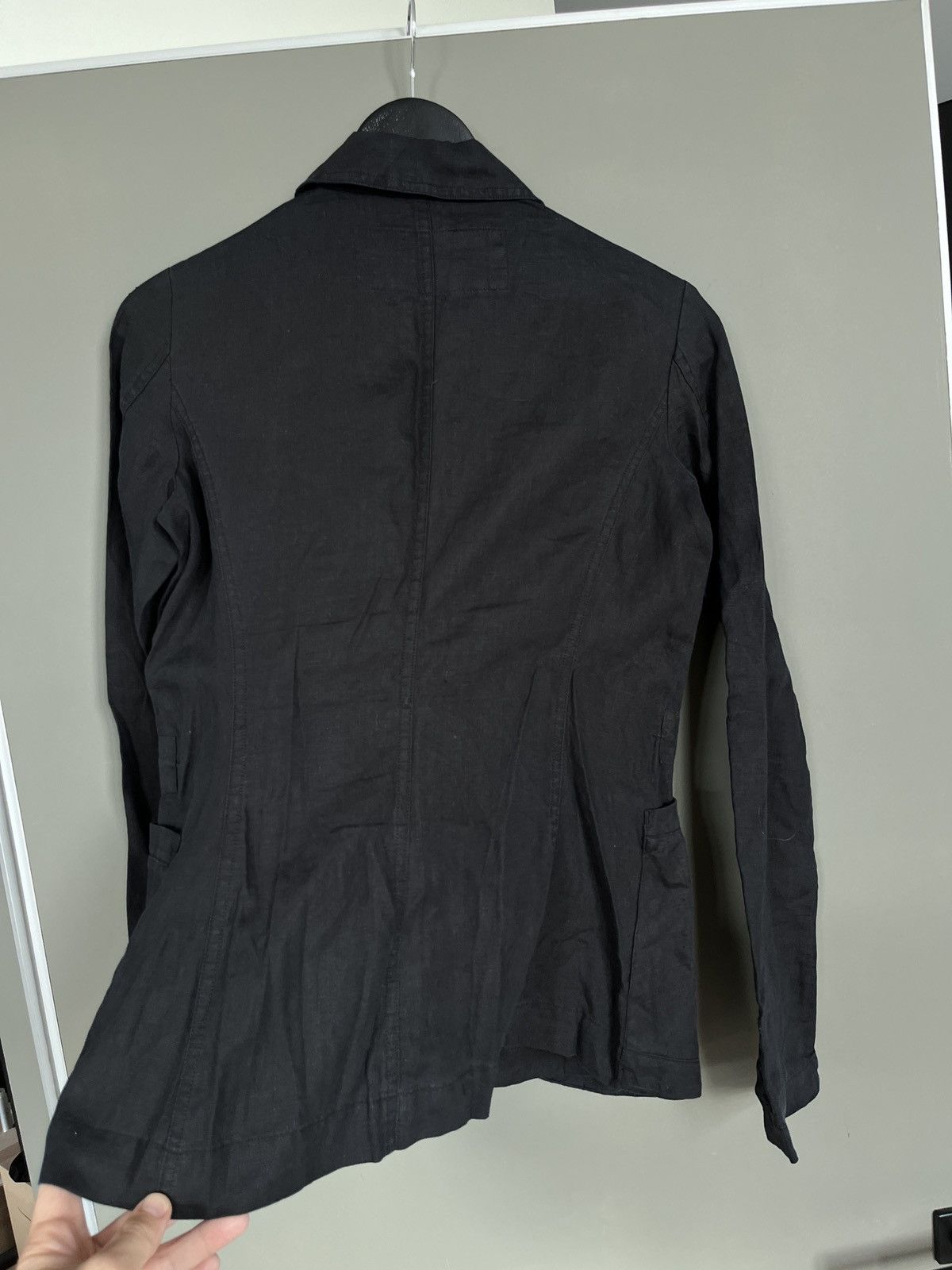 Rundholz RUNDHOLZ Black Label Linen Blazer Jacket Black Size XS / US 0-2 / IT 36-38 - 12 Thumbnail