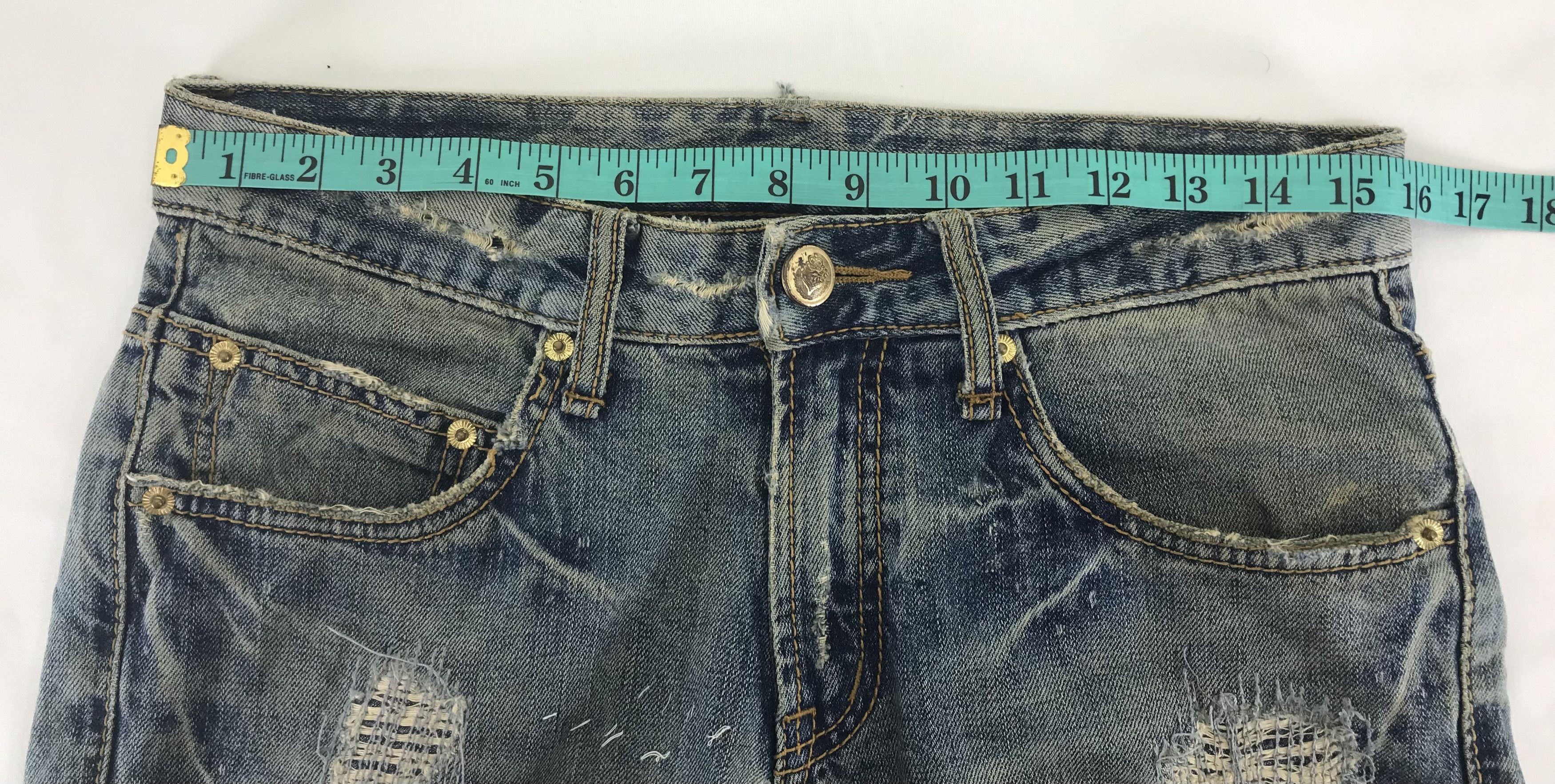 If Six Was Nine Vintage Japanese Distressed Design Jeans Size US 31 - 15 Thumbnail
