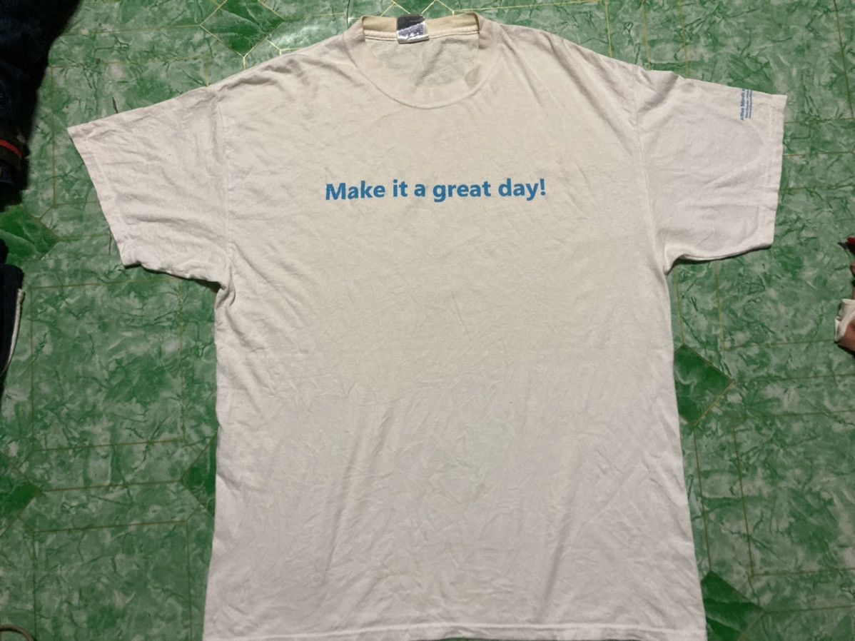 Microsoft × Vintage Vintage T-shirt Microsoft Y2K 00s Size US XL / EU 56 / 4 - 1 Thumbnail