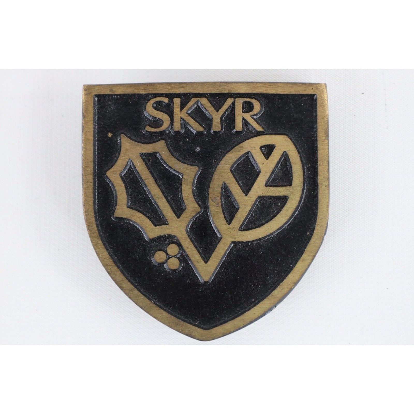 Vintage Vintage 70s Skyr Skiing Dynabuckle Provo Utah Belt Buckle Size ONE SIZE - 1 Thumbnail