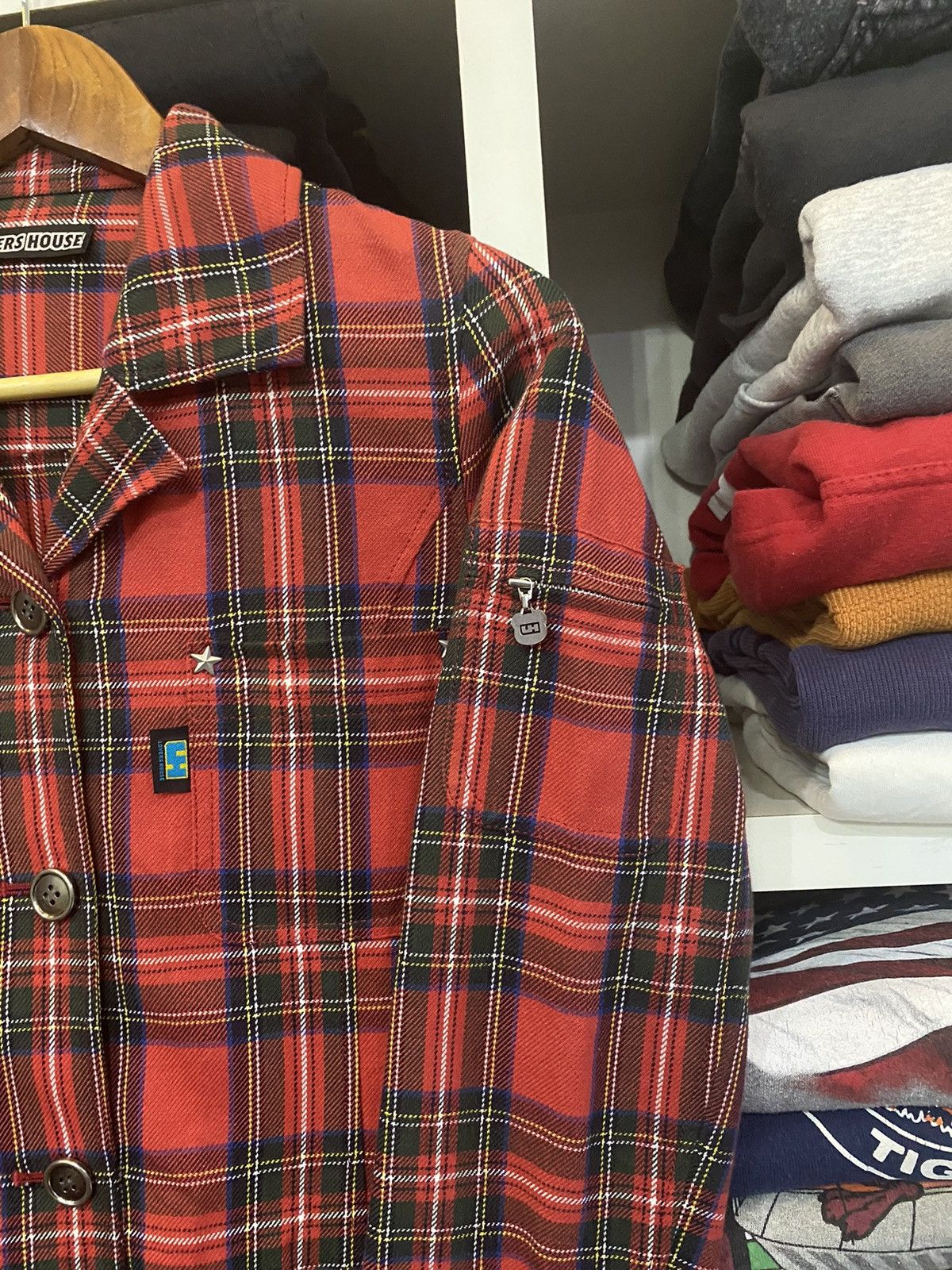 Japanese Brand × Vintage Super Lovers Tartan Jacket Size US M / EU 48-50 / 2 - 8 Thumbnail