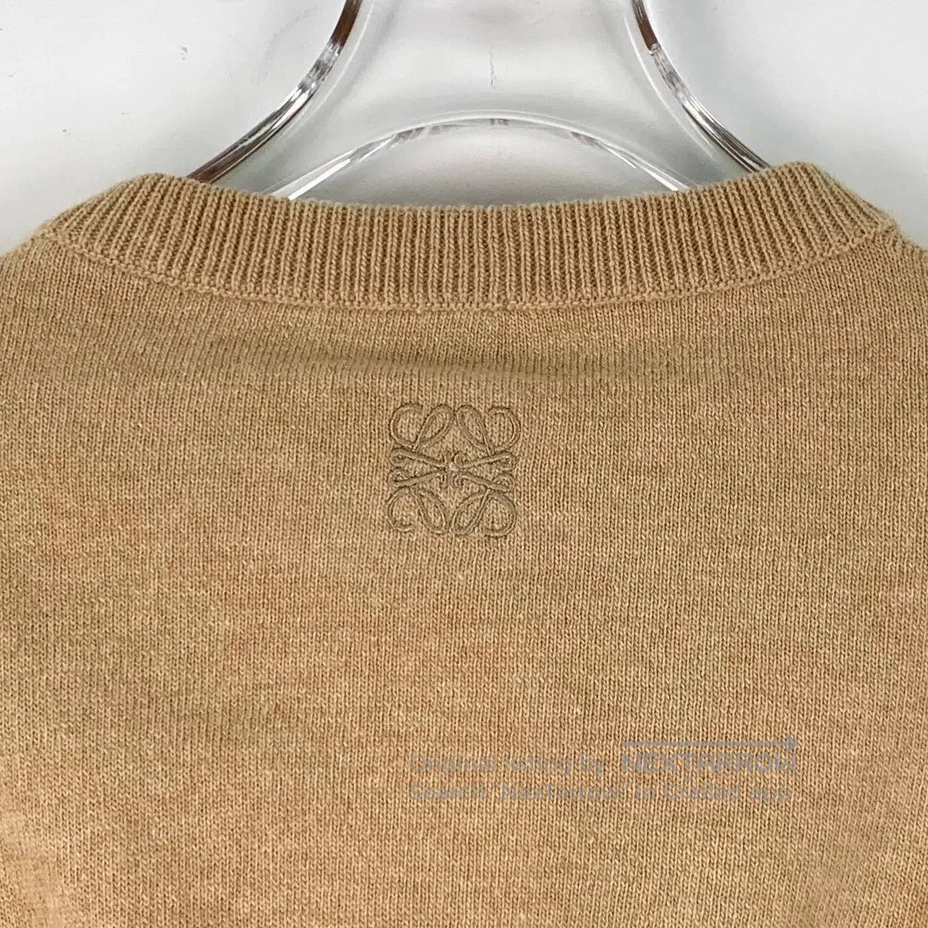 Loewe Loewe Brown Logo Backless Wool Sweater S. Size US S / EU 44-46 / 1 - 5 Thumbnail