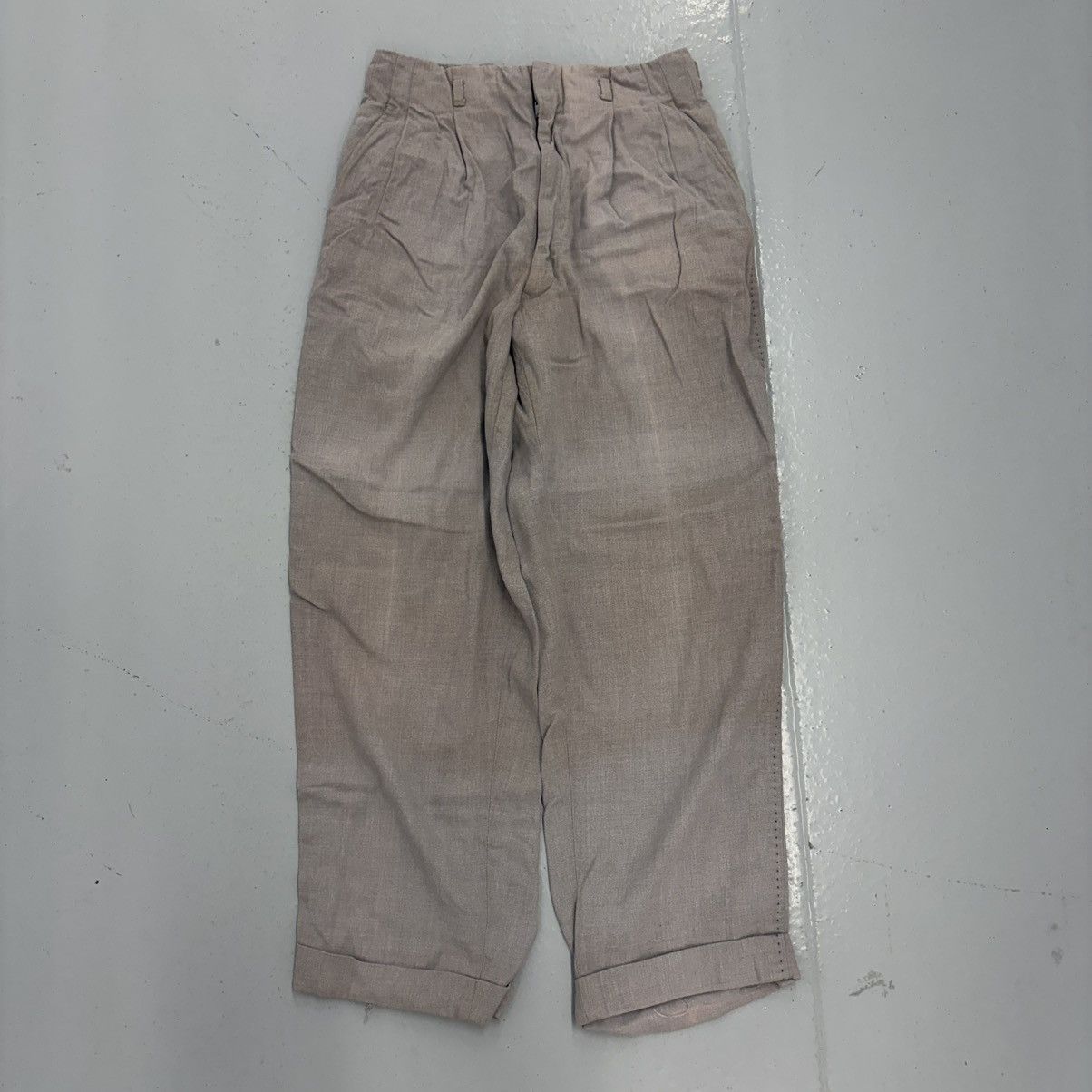 Other Vintage 50s Shelby Pink Rayon Drop Loop Trousers 25x25 Size 25" / US 0 / IT 36 - 1 Thumbnail