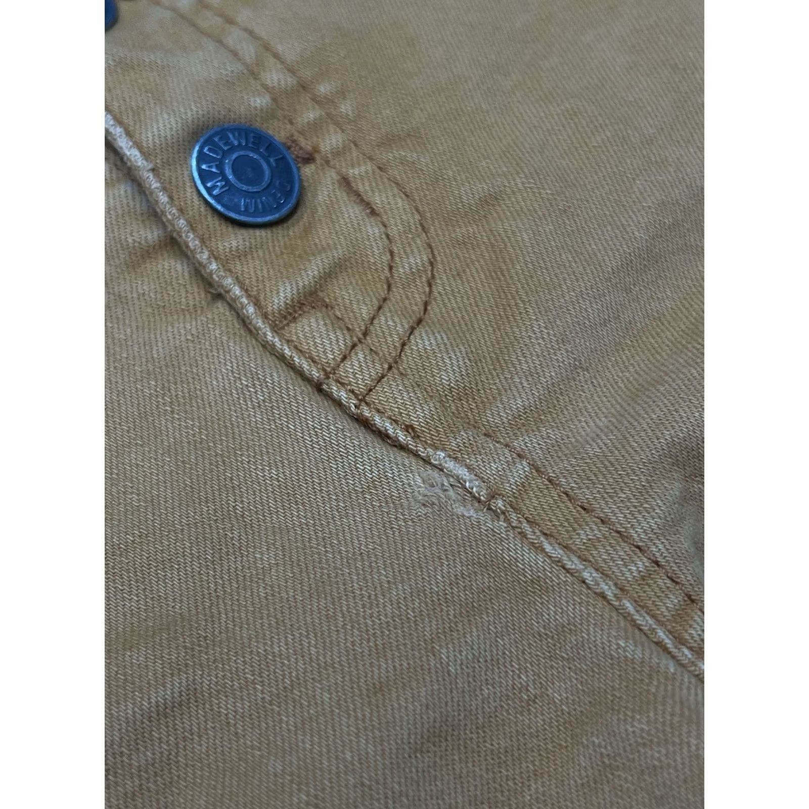 Madewell Madewell High-Rise Denim Shorts Womens Size 29 Burnt Orange Button Fly K9543 Size 29" - 6 Thumbnail