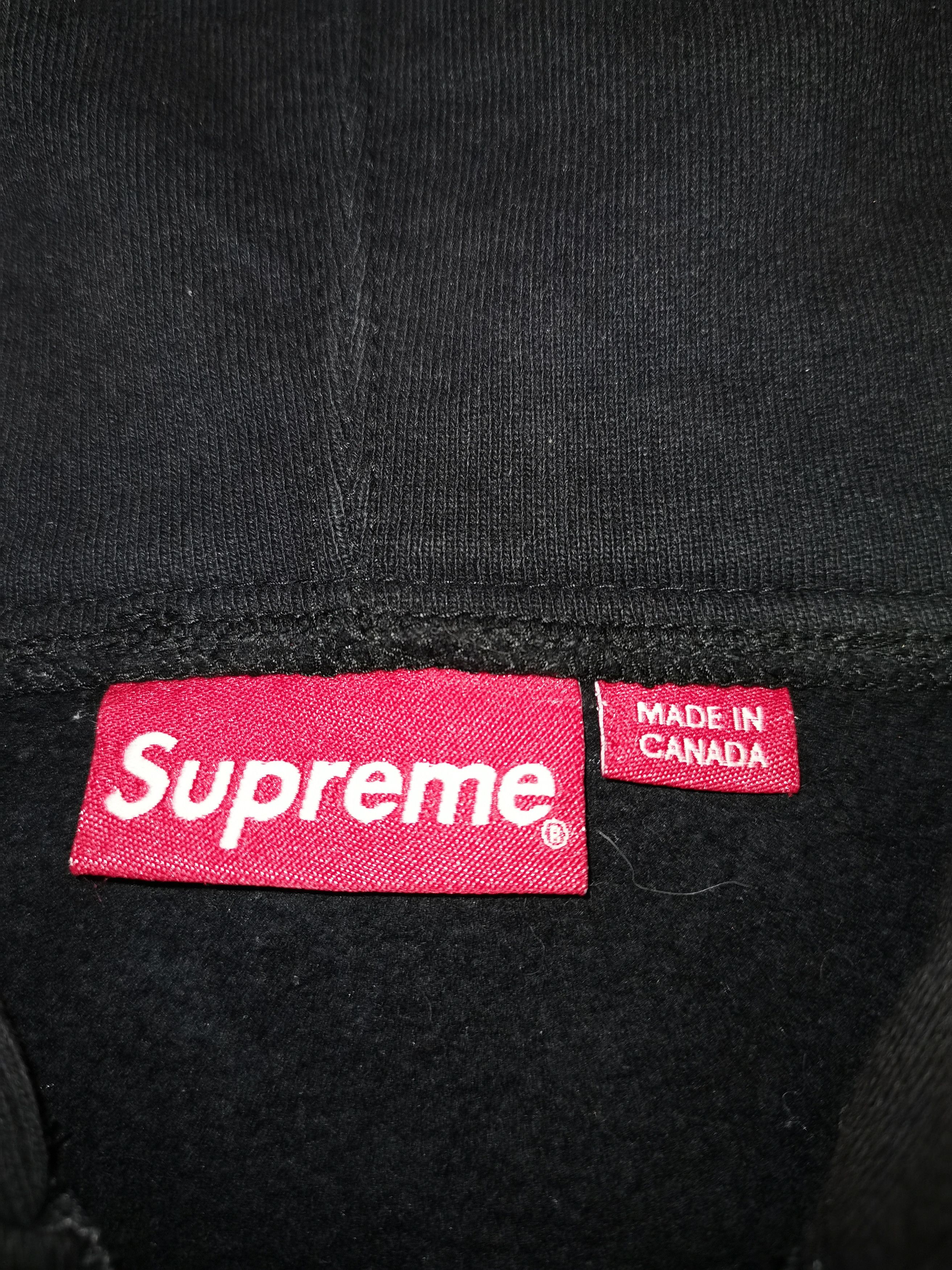 Supreme Supreme text stripe zip up hoodie Size US M / EU 48-50 / 2 - 14 Thumbnail
