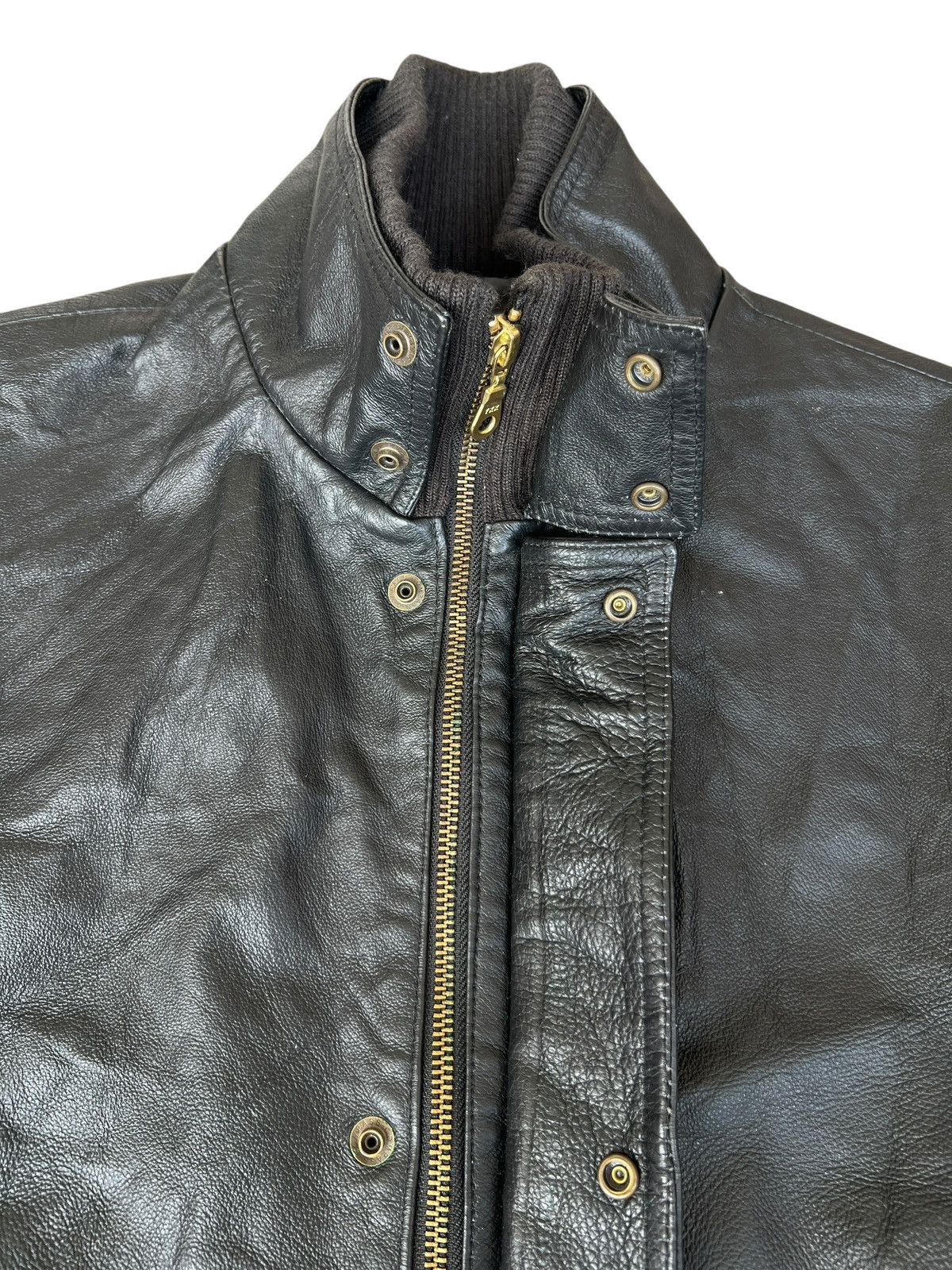 URBAN RESEARCH DOORS Urban Research Japan Black Zipper Leather Jacket Size US S / EU 44-46 / 1 - 6 Thumbnail