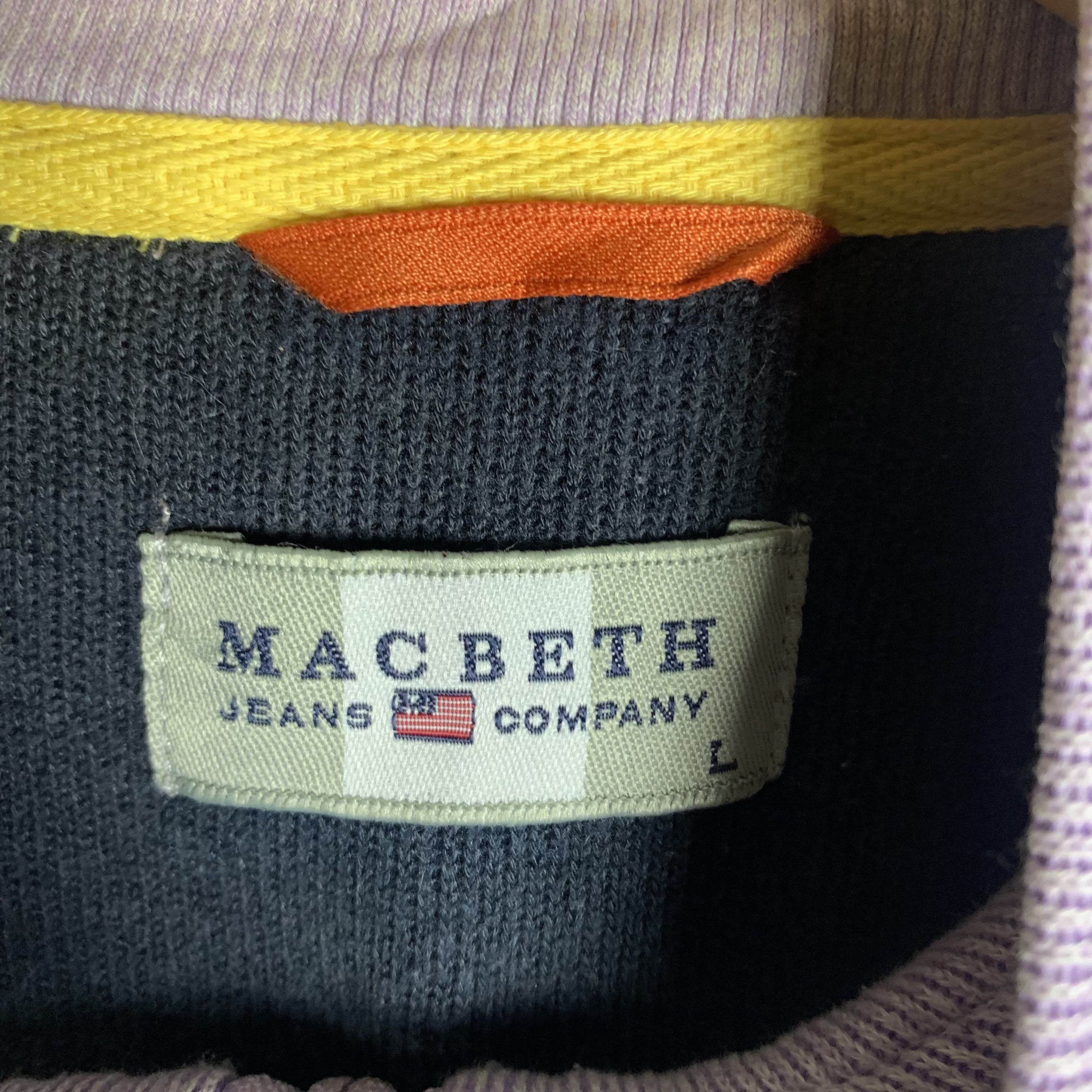 Vintage Vintage Macbeth Halfzip Stripped Sweatshirt Sweater Size US M / EU 48-50 / 2 - 3 Thumbnail
