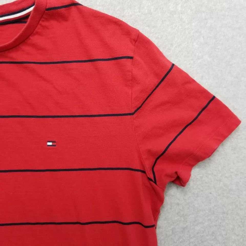 Tommy Hilfiger Tommy Hilfiger Mens Shirt Medium Red Striped Short Sleeve Size US M / EU 48-50 / 2 - 3 Thumbnail