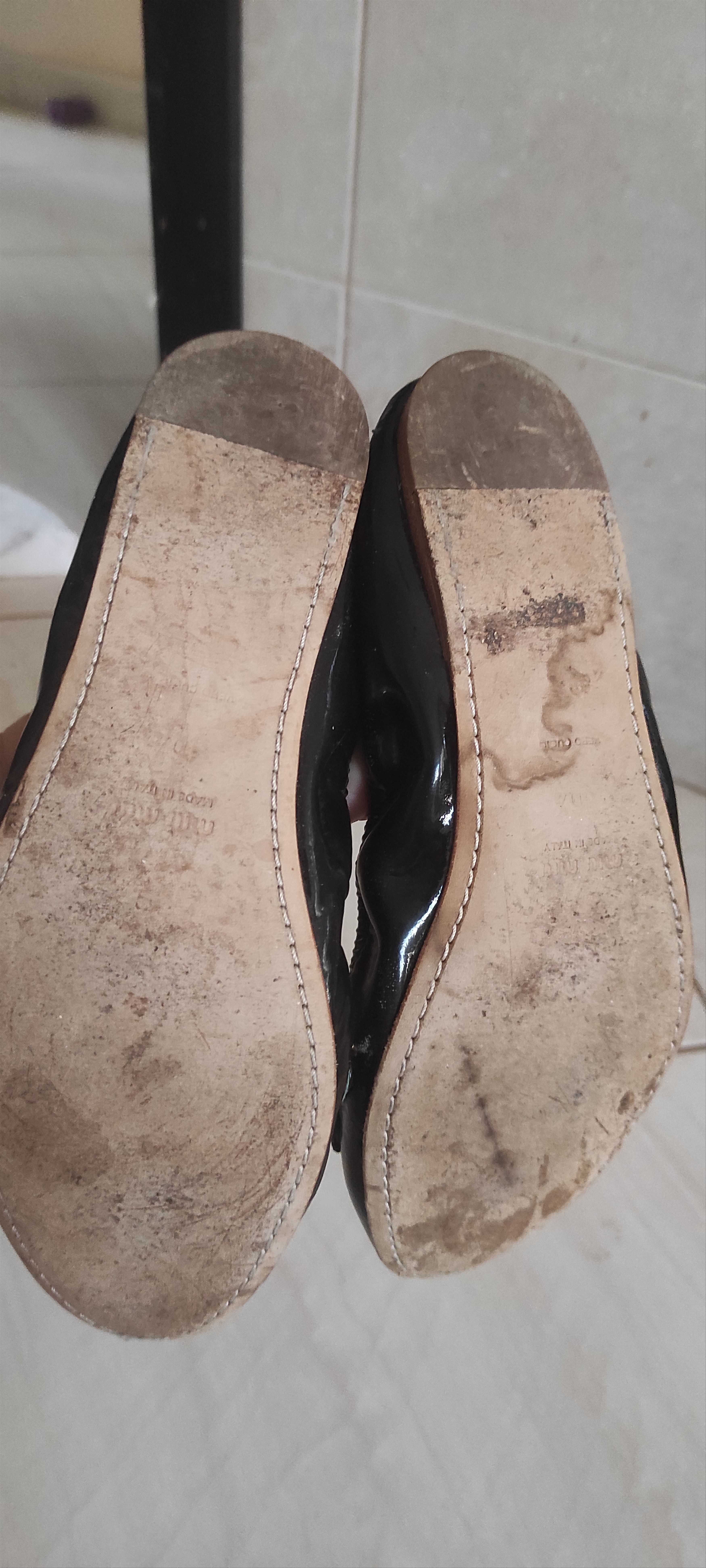 Miu Miu Miu Miu Embellished Ballerinas Black Made in Italy Size US 6 / IT 36 - 18 Thumbnail
