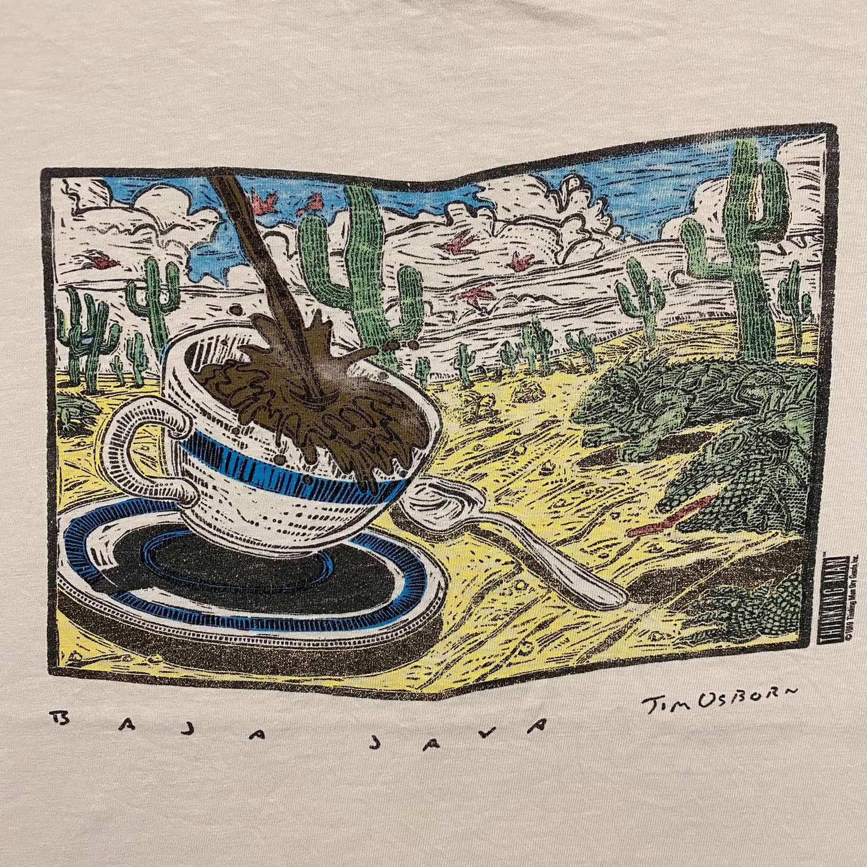 Vintage Vintage 90s Coffee Comic Painting Humor Single Stitch Tee Size US L / EU 52-54 / 3 - 3 Thumbnail