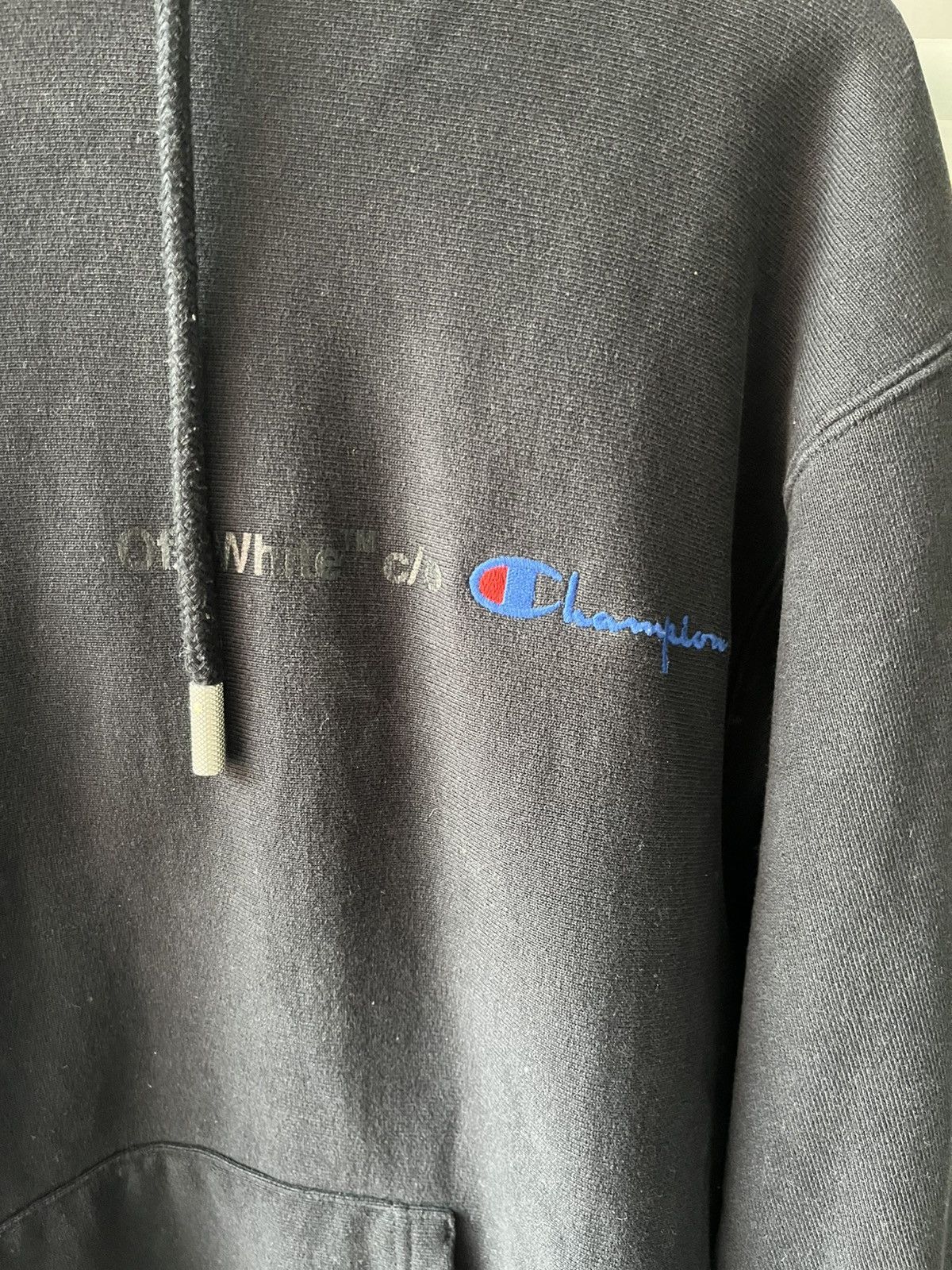 Champion × Off-White champion off white hoodie medium Size US M / EU 48-50 / 2 - 3 Thumbnail