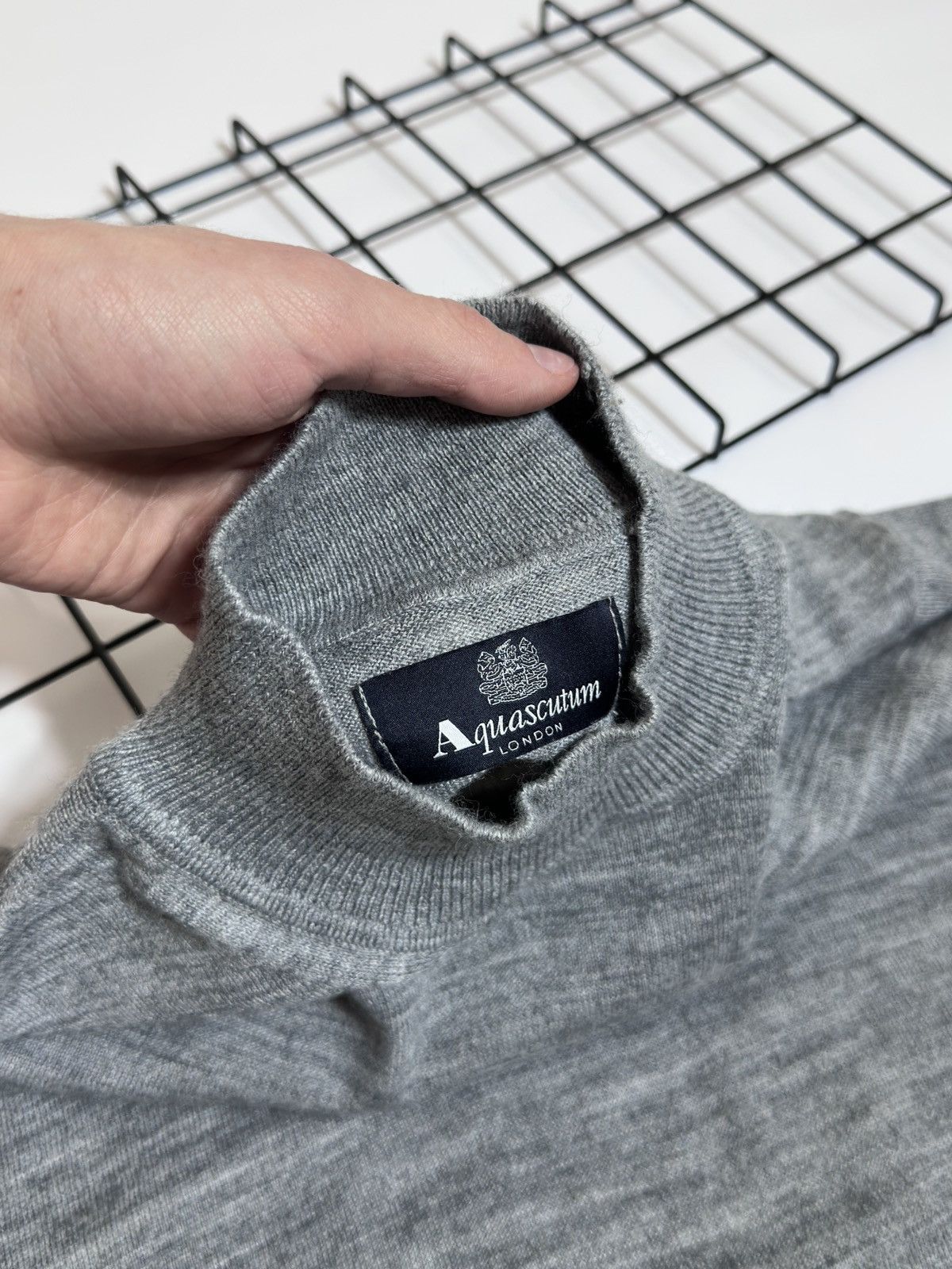 Aquascutum Aquascutum London Grey Sweater Size US L / EU 52-54 / 3 - 5 Thumbnail
