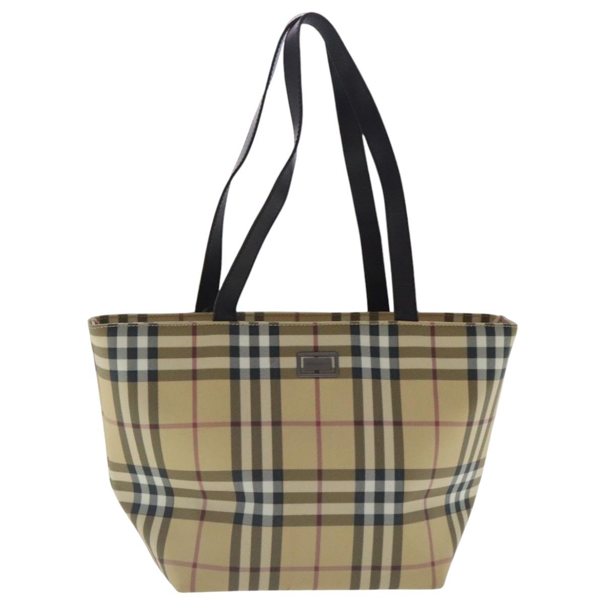 Burberry Nova Check Beige Canvas Tote Bag (Pre-Owned) Size ONE SIZE - 1 Thumbnail