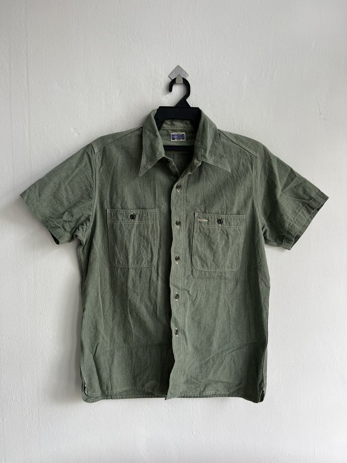 Samurai Jeans Hammeralls Belafonte Made Salt Pepper Selvedge Oxford Shirt Size US M / EU 48-50 / 2 - 3 Thumbnail