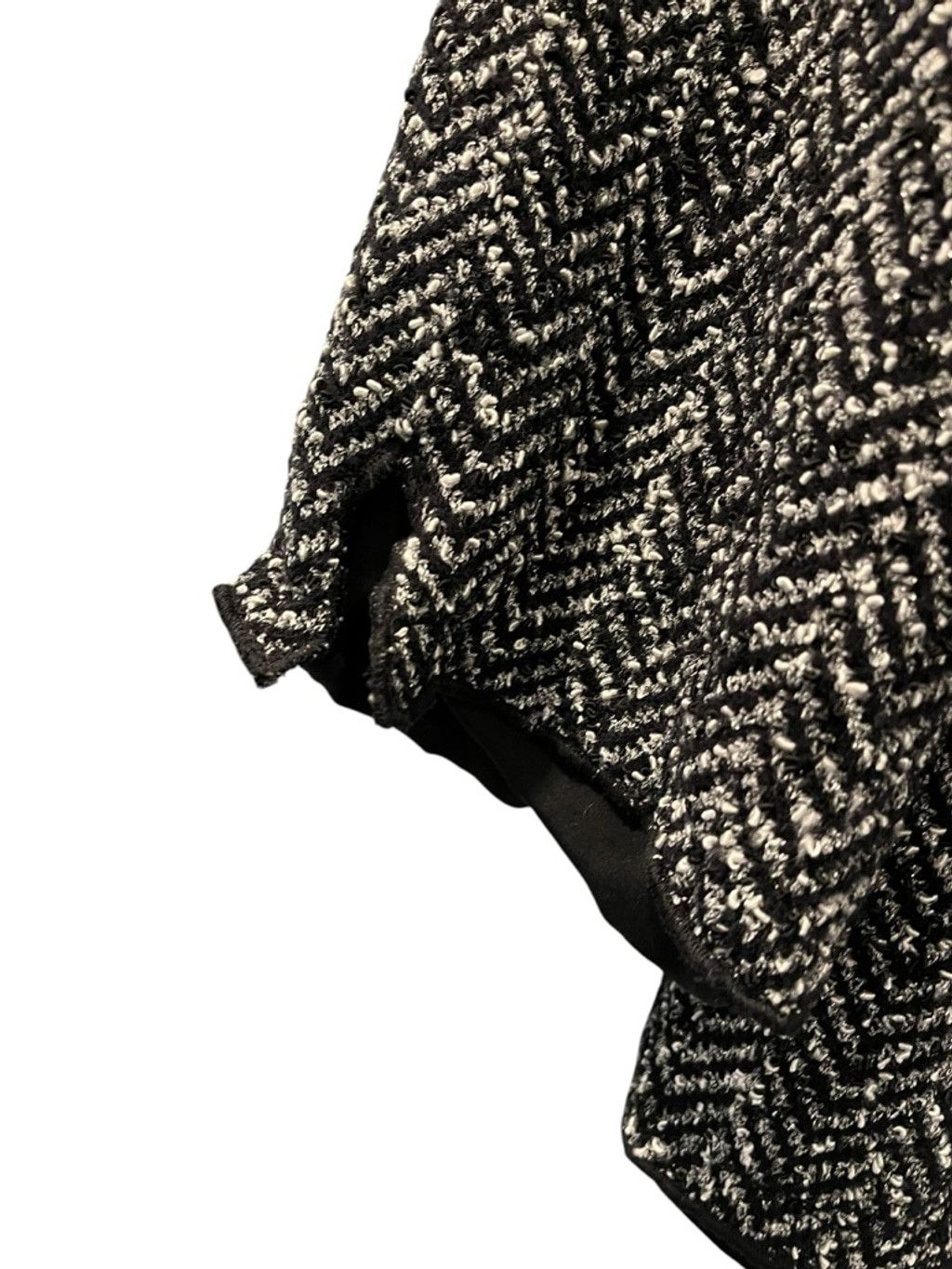 St. John St John Couture Herringbone Open Front Crop Jacket Knit 12 Size XL / US 12-14 / IT 48-50 - 3 Thumbnail