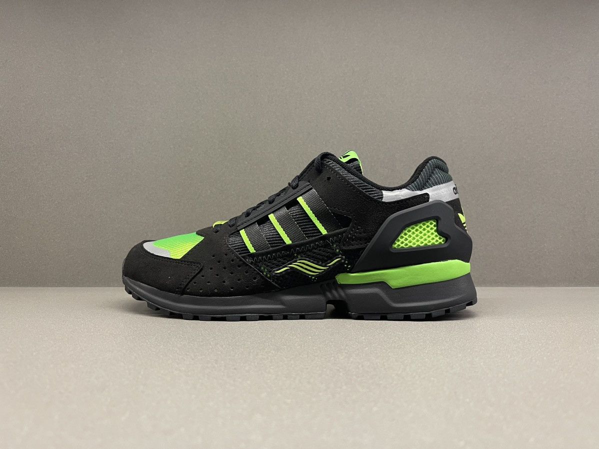 Adidas Adidas ZX 10.000 C Core Black Solar Green Size US 12 / EU 45 - 5 Thumbnail