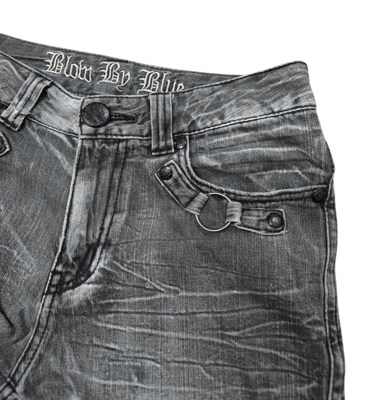 Japanese Brand Blow By Blue Punk Denim Size US 29 - 4 Thumbnail
