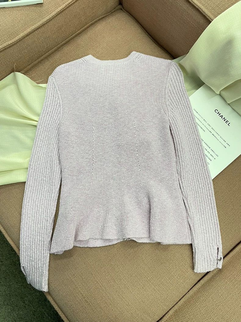 Chanel Chanel 23P pink purple pink purple knitted cardigan coat Size XS / US 0-2 / IT 36-38 - 3 Thumbnail