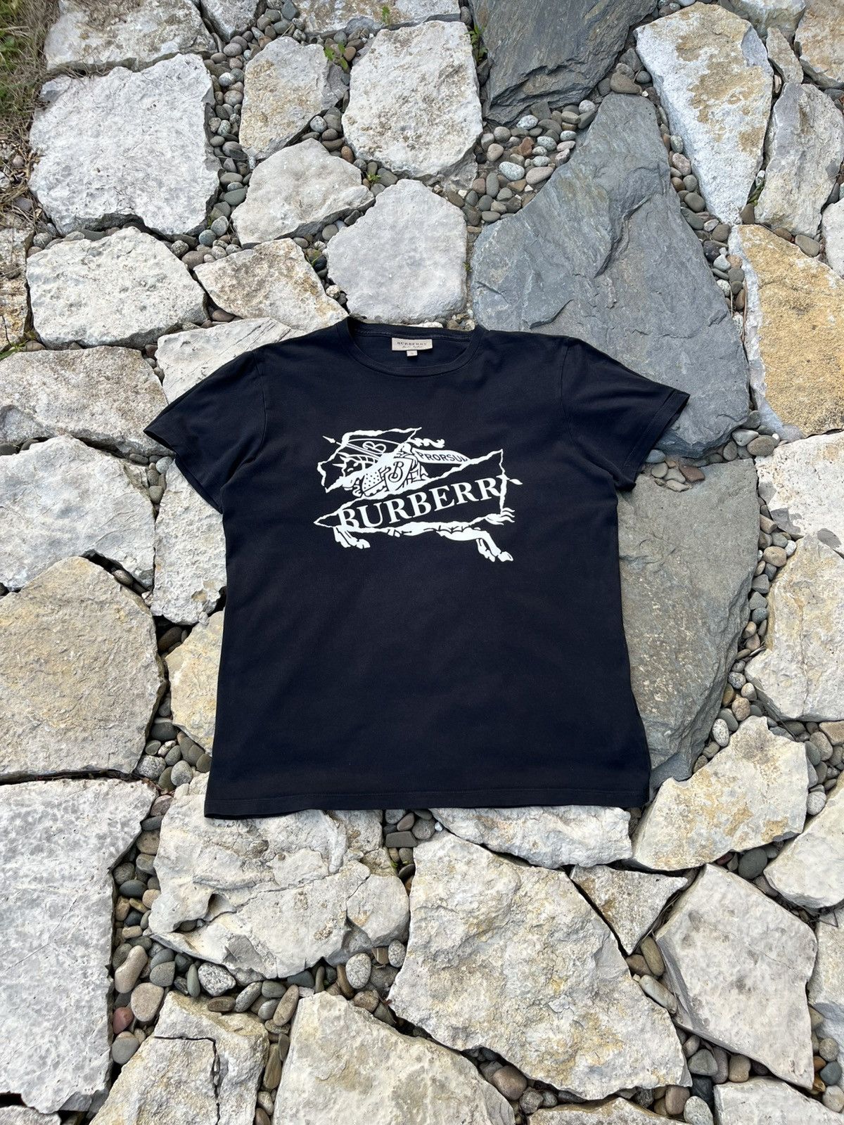 Burberry × Burberry Prorsum Burberry Prorsum cruise abtot logo knight t-shirt tee luxury Size US XL / EU 56 / 4 - 1 Thumbnail
